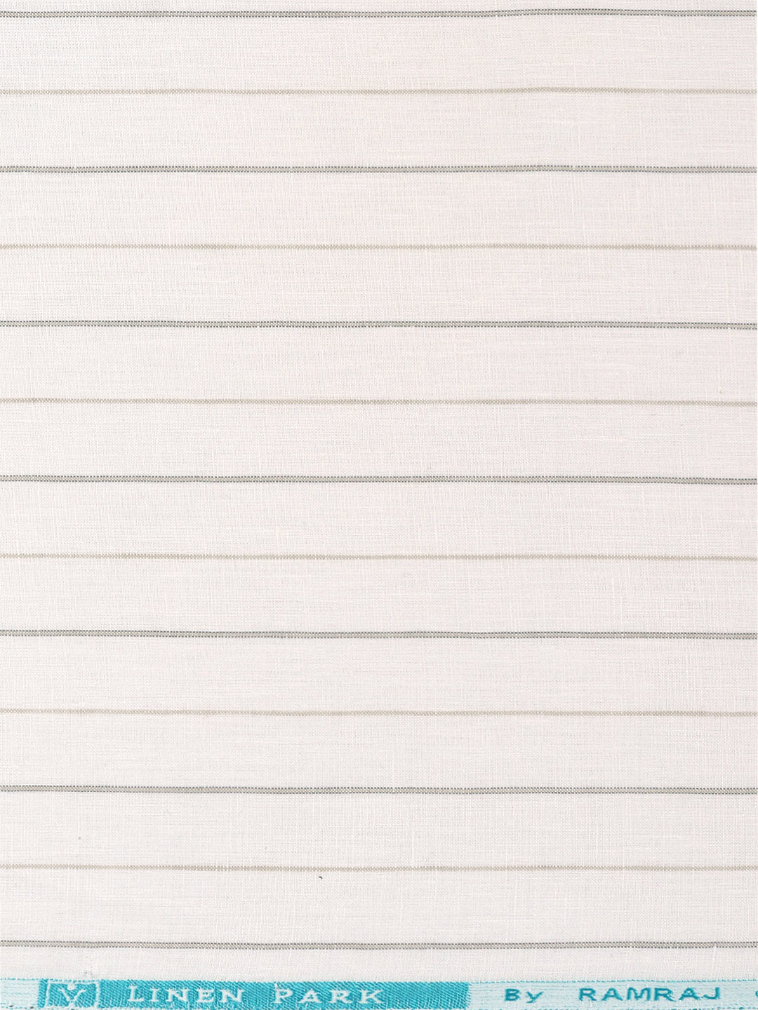 Men Linen Rich White Stripes Shirt Fabric Prime