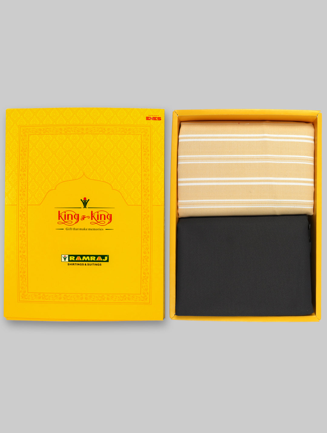 Cotton Striped Shirting & Suiting Gift Box Combo KK119