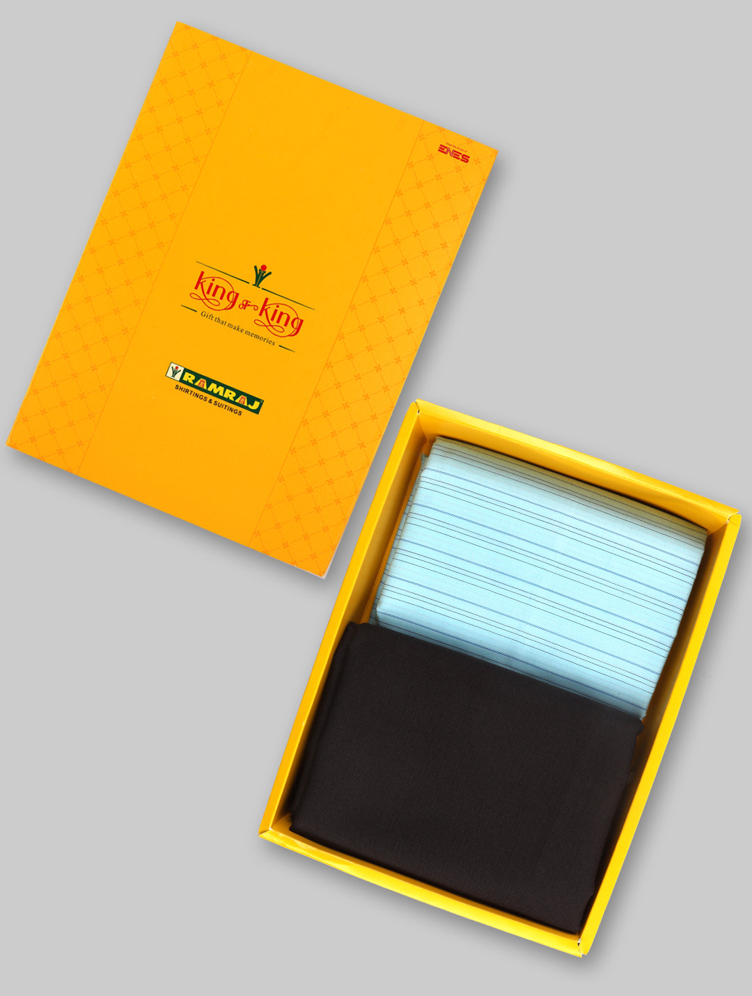 Cotton Blend Striped Shirting & Suiting Gift Box KK159