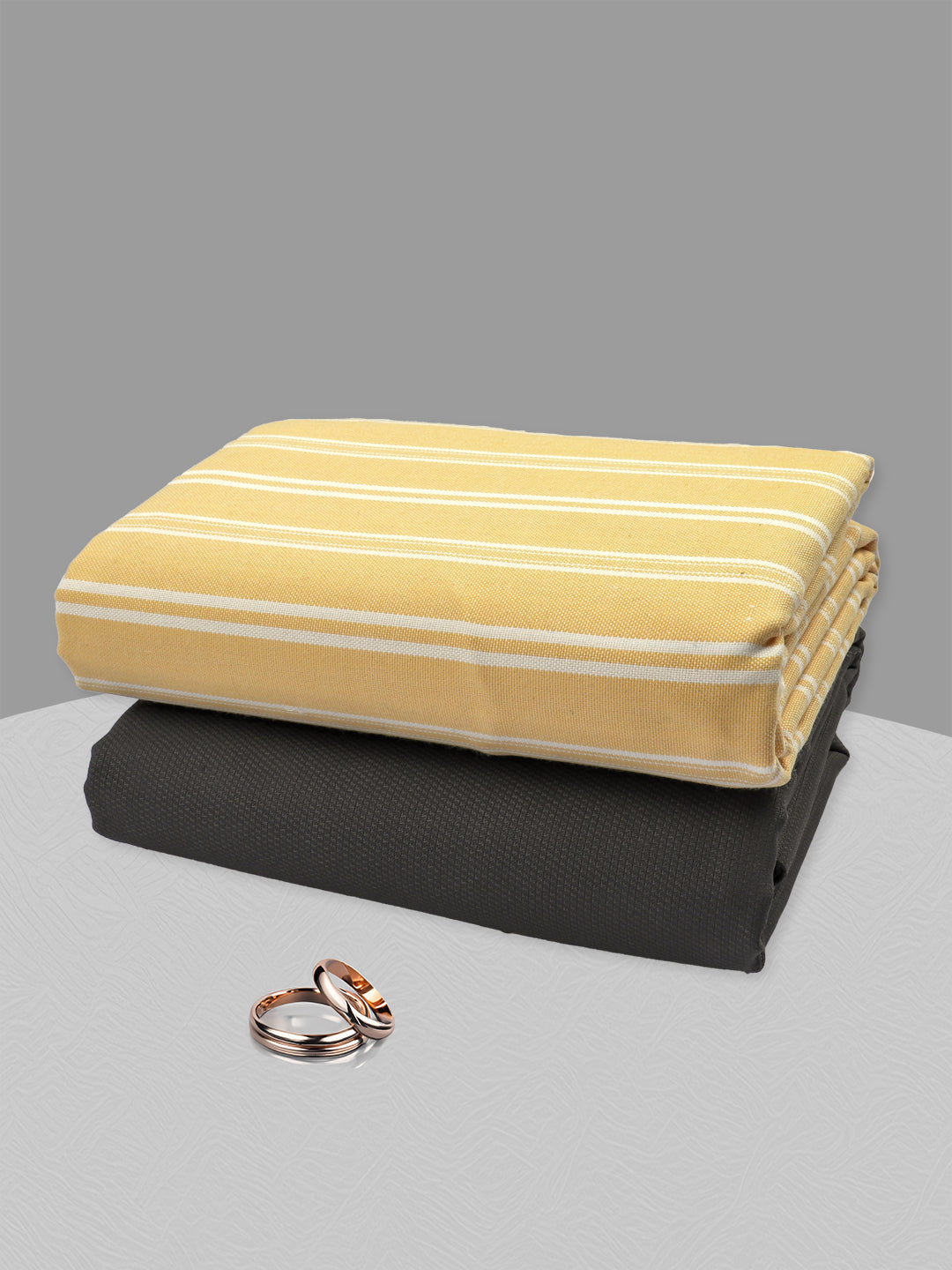 Cotton Striped Shirting & Suiting Gift Box Combo KK119