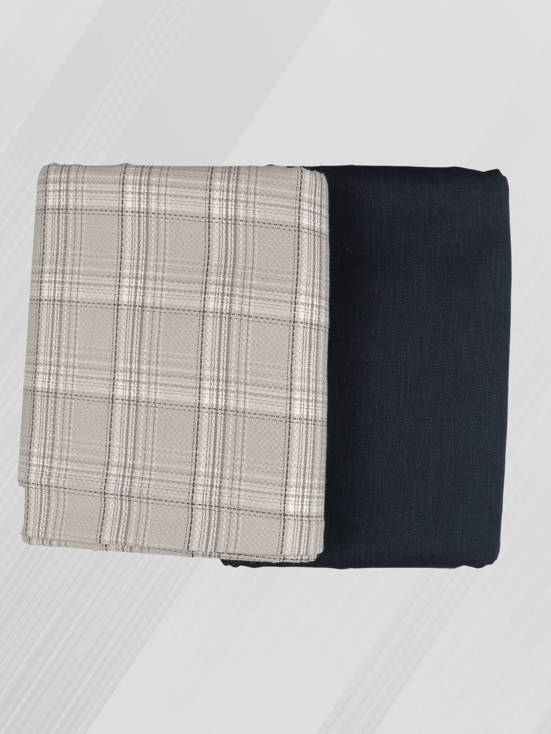 Men Cotton Checked Shirting & Suiting Gift Box KK131