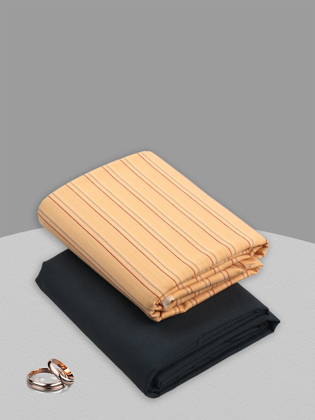 Cotton Blend Striped Shirting & Suiting Gift Box KK160