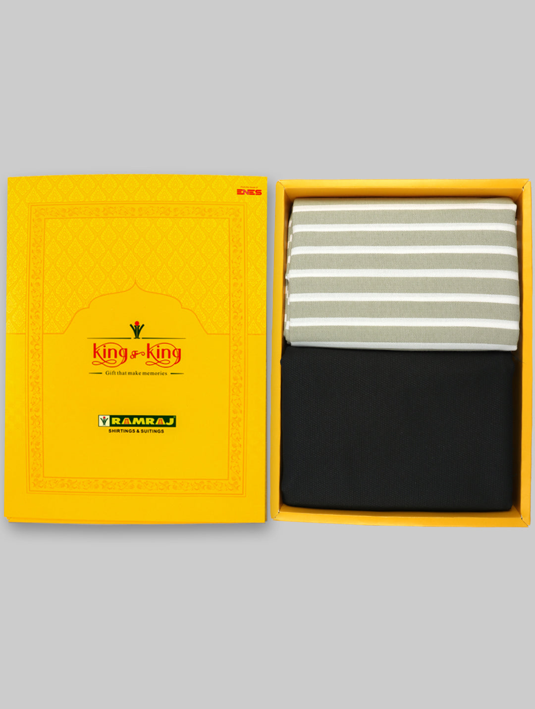 Cotton Striped Shirting & Suiting Gift Box Combo KK121