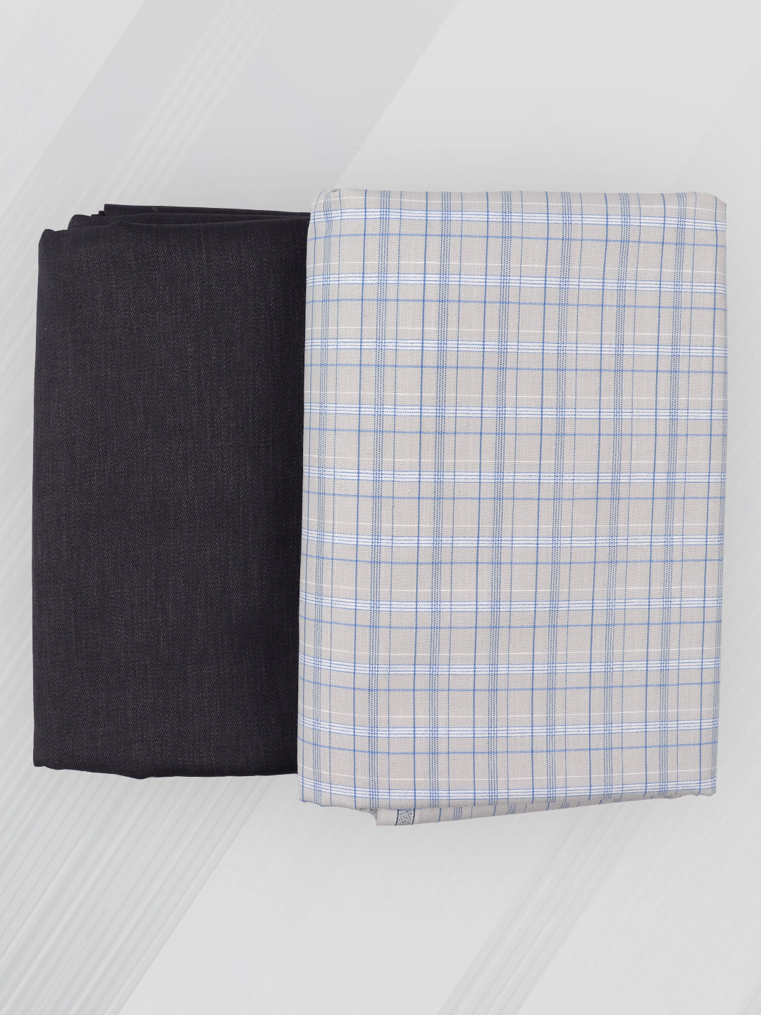 Men Cotton Checked Shirting & Suiting Gift Box KK134