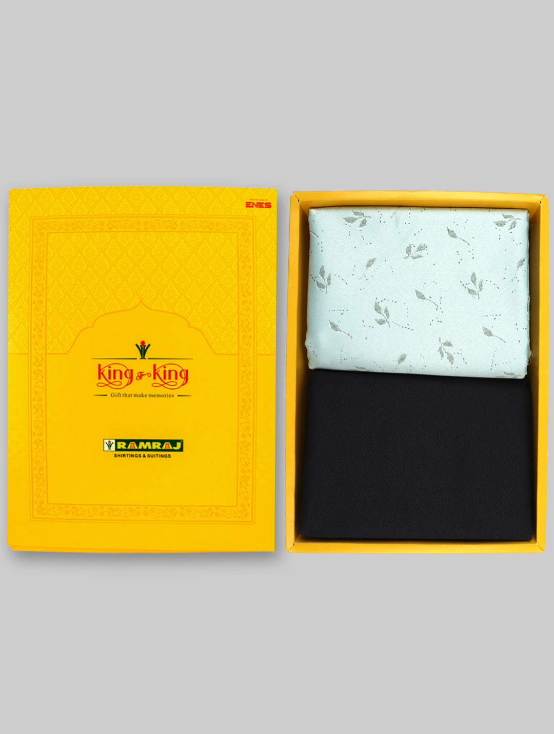 Men Cotton Printed Shirting & Suiting Gift Box KK126