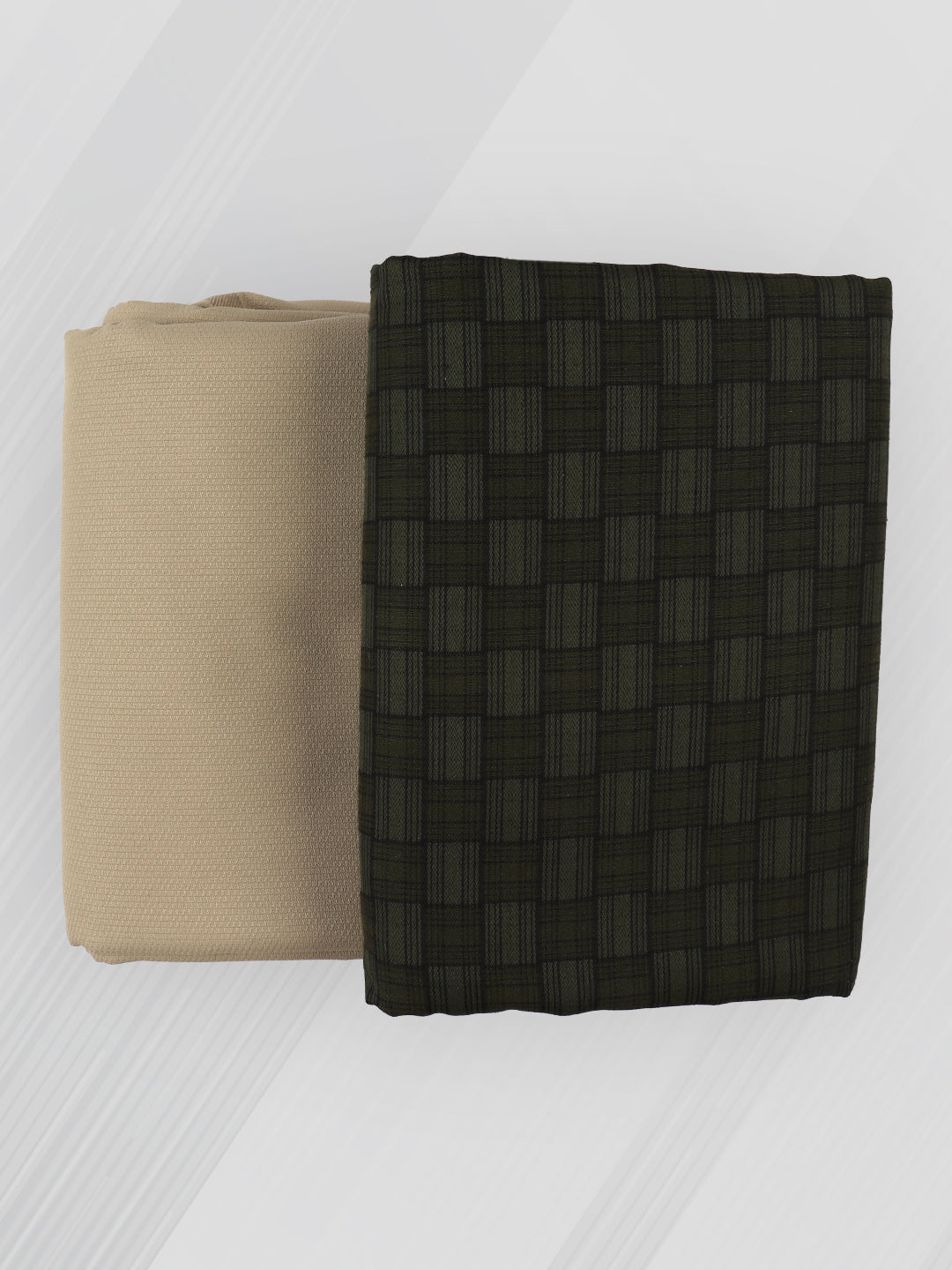 Men Cotton Checked Shirting & Suiting Gift Box KK138