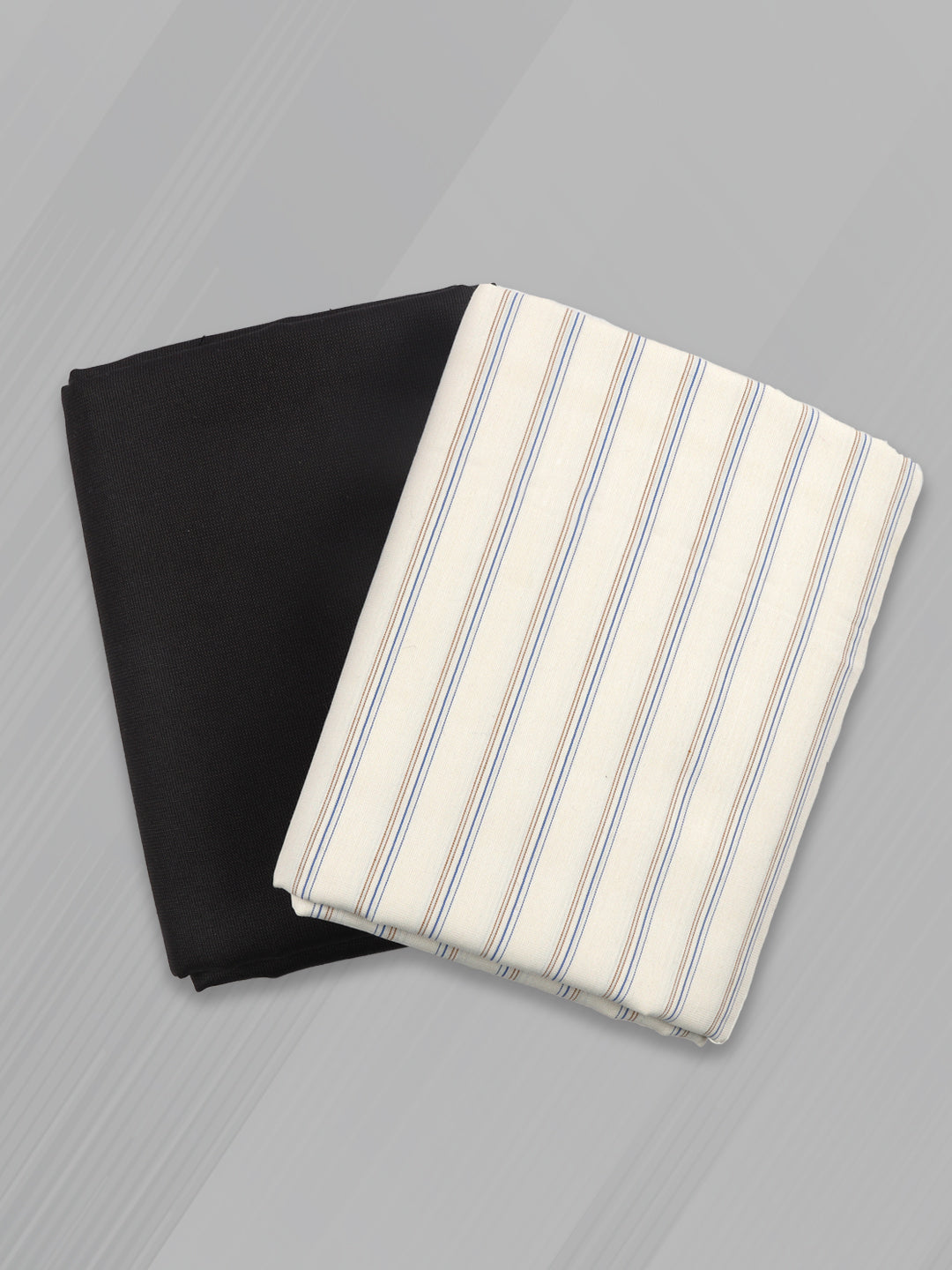 Cotton Blend Striped Shirting & Suiting Gift Box KK162