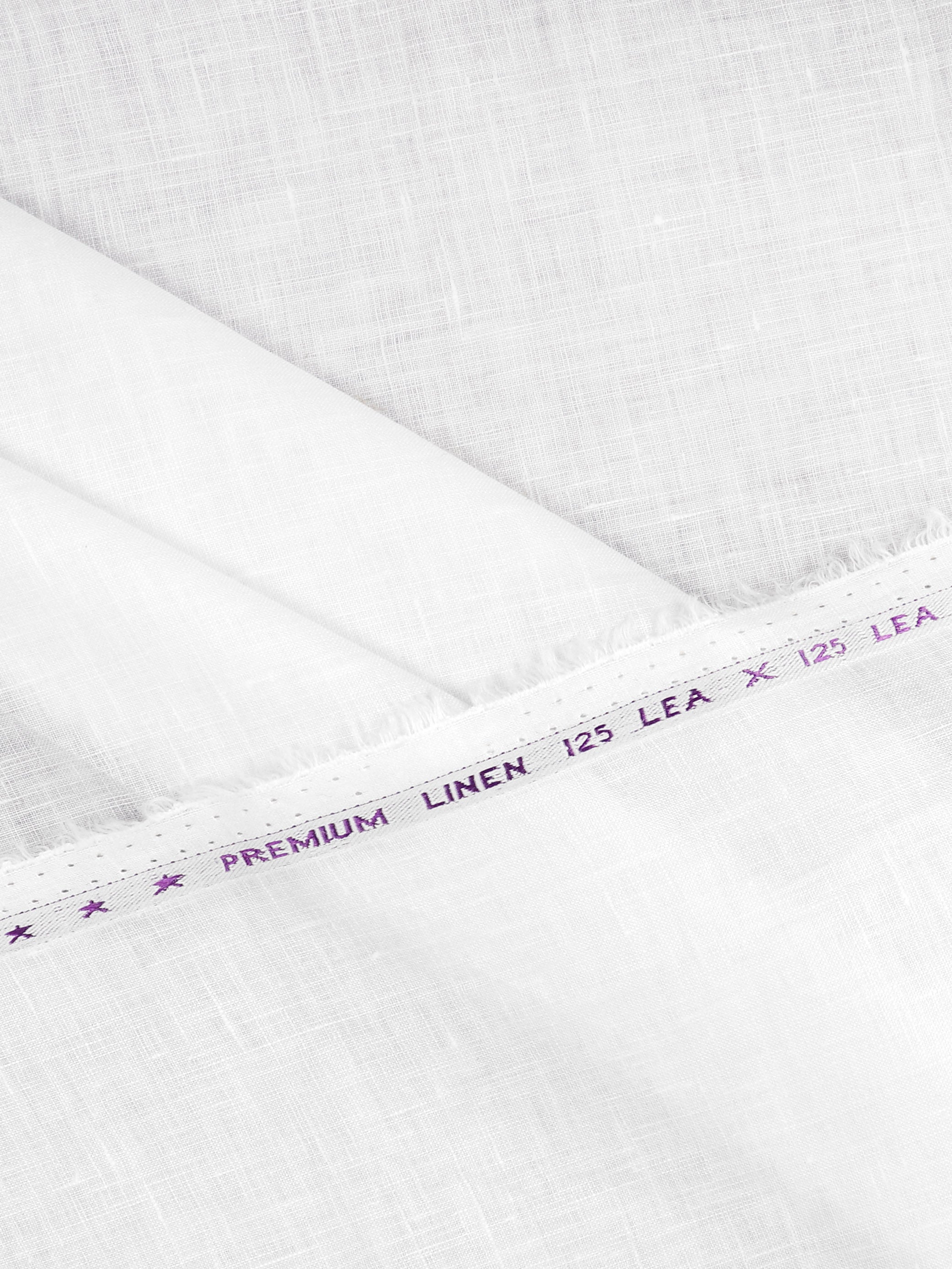 Men Premium Pure Linen White Shirt Fabric Linen Park Euro