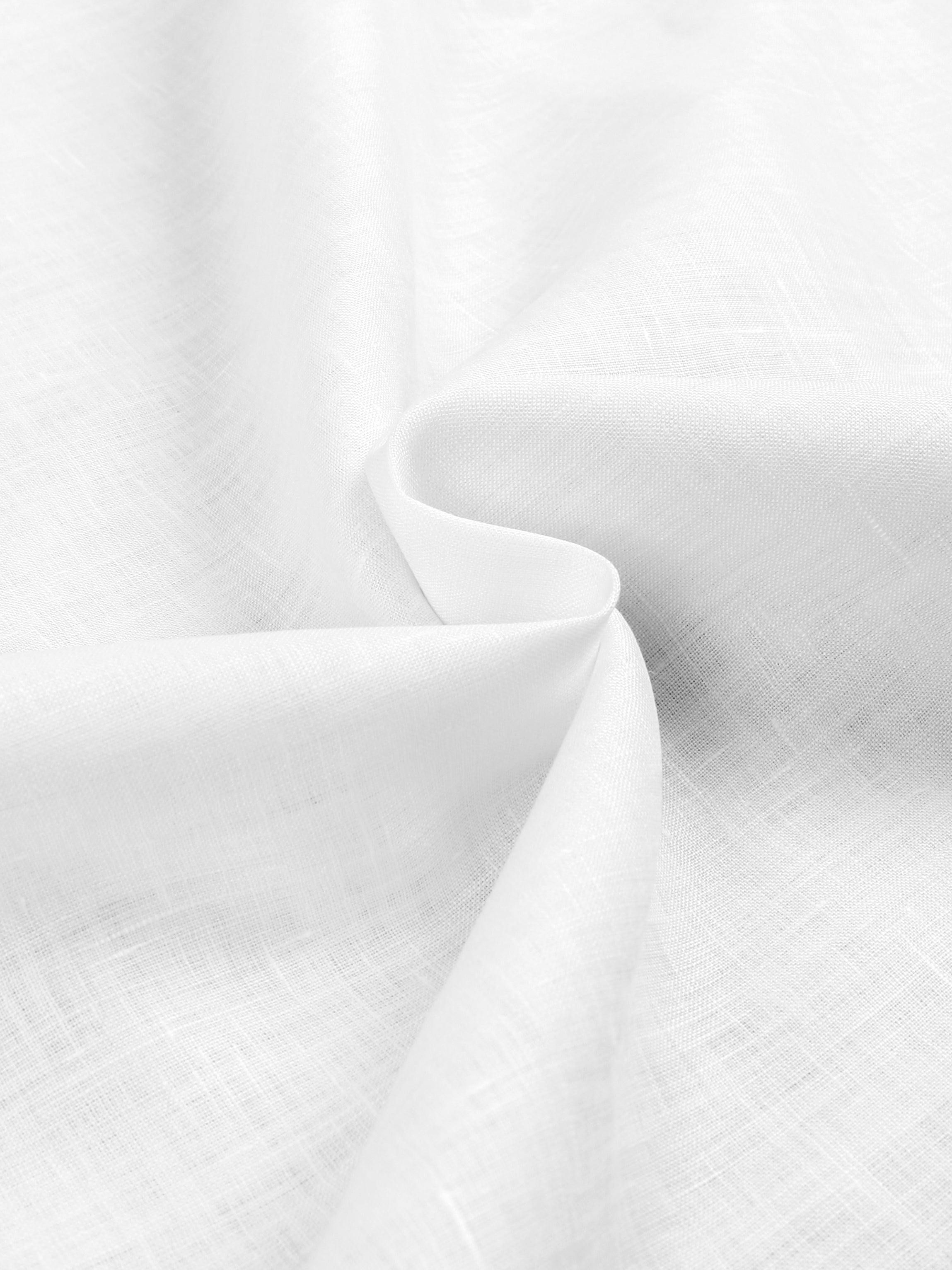 Men 100% Premium Pure Linen White Shirt Fabric Linen Park Turbo