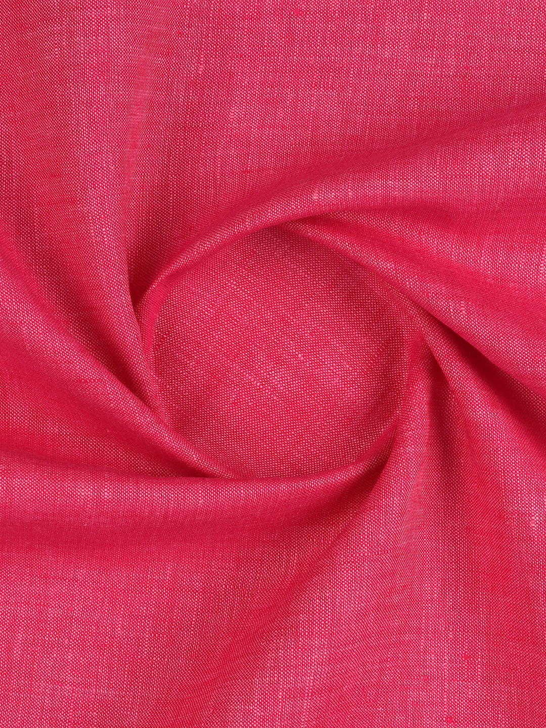 Men 100% Pure Linen Dark Pink Plain Shirt Fabric