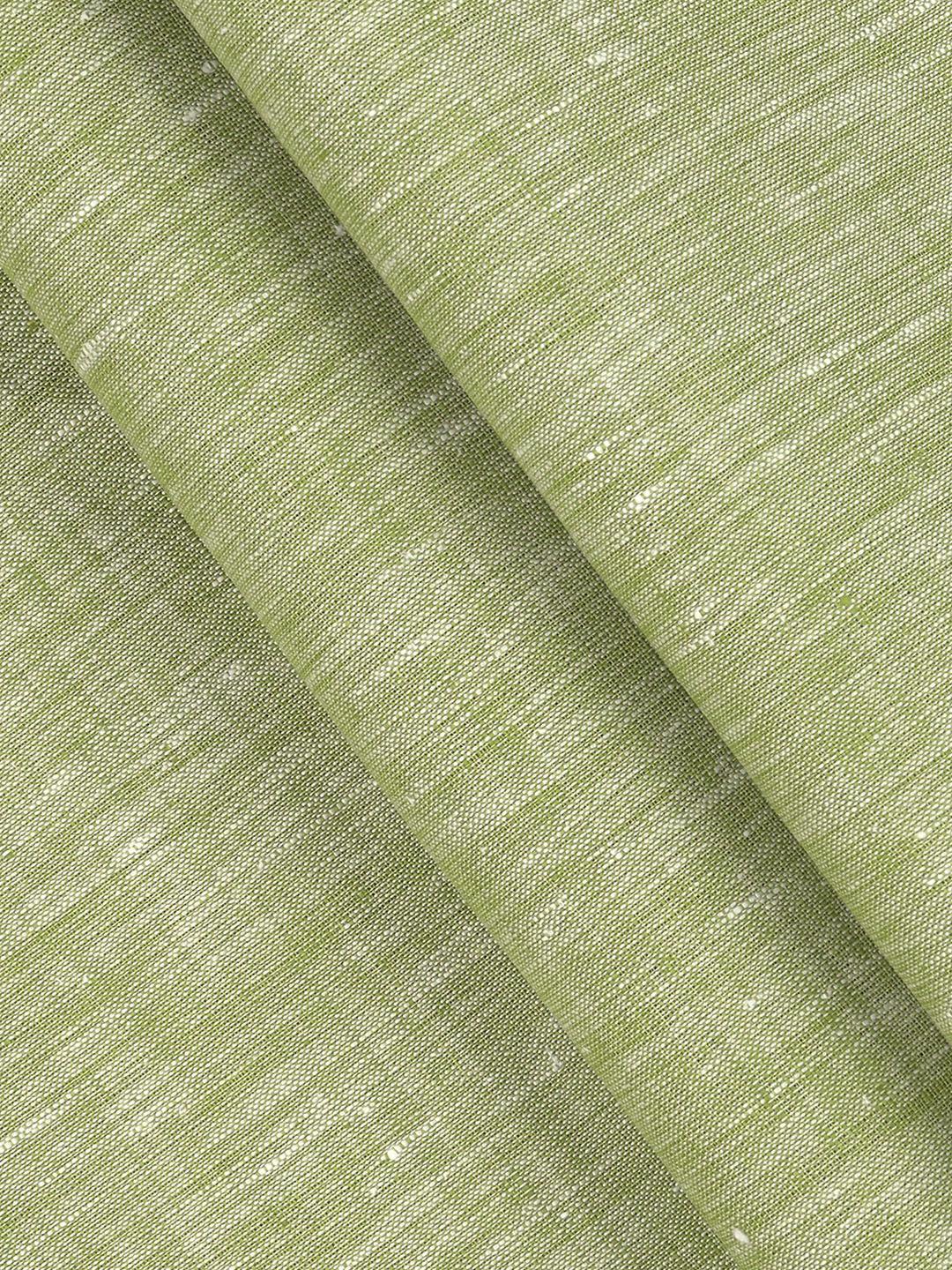 Men 100% Pure Linen Green Plain Shirt Fabric