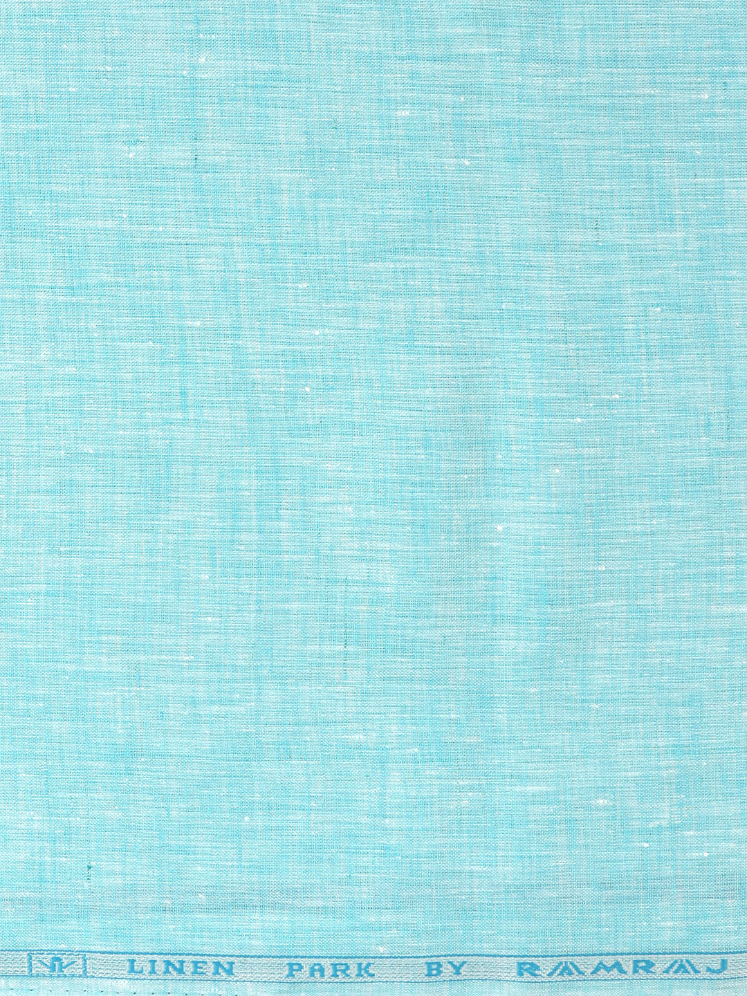 Men 100% Pure Linen Sky Blue Plain Shirt Fabric