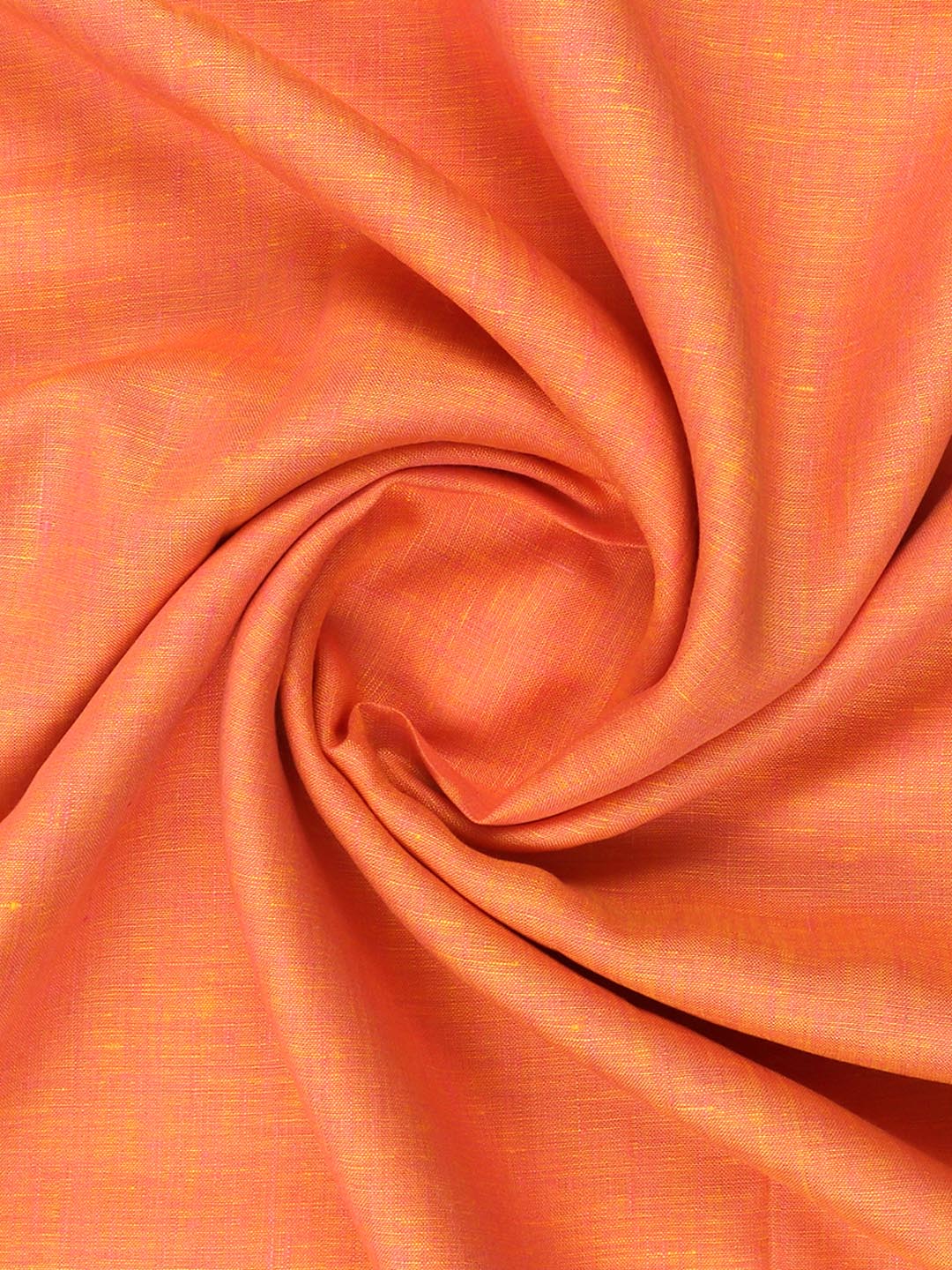 Pure Linen Orange & Pink Mixed Plain Shirt Fabric Irish 8080