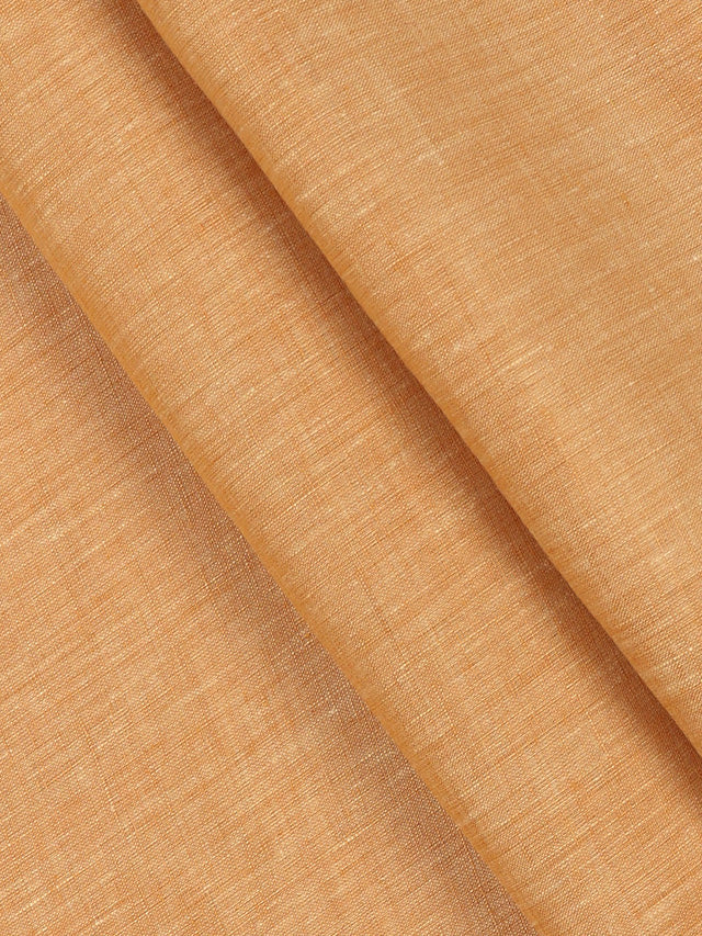 Pure Linen Colour Plain Shirt Fabric Mustard Irish 8080-PAttern view