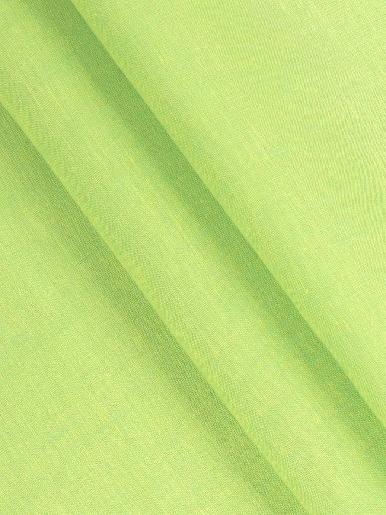 Pure Linen Colour Plain Shirt Fabric Parrot Green Irish 8080-Pattern view