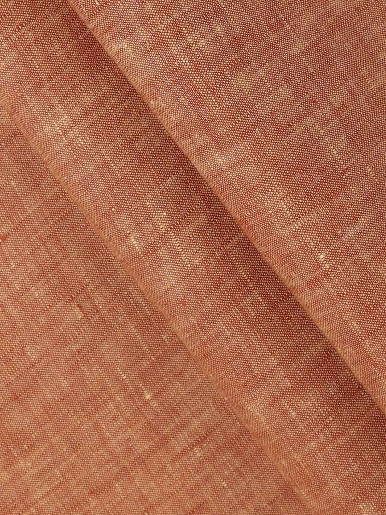 Pure Linen Colour Plain Shirt Fabric Brown Irish 8080-Pattern view