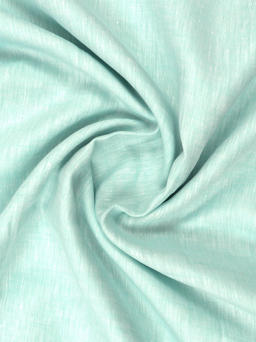 Pure Linen Colour Plain Shirt Fabric Sky Blue Irish 8080