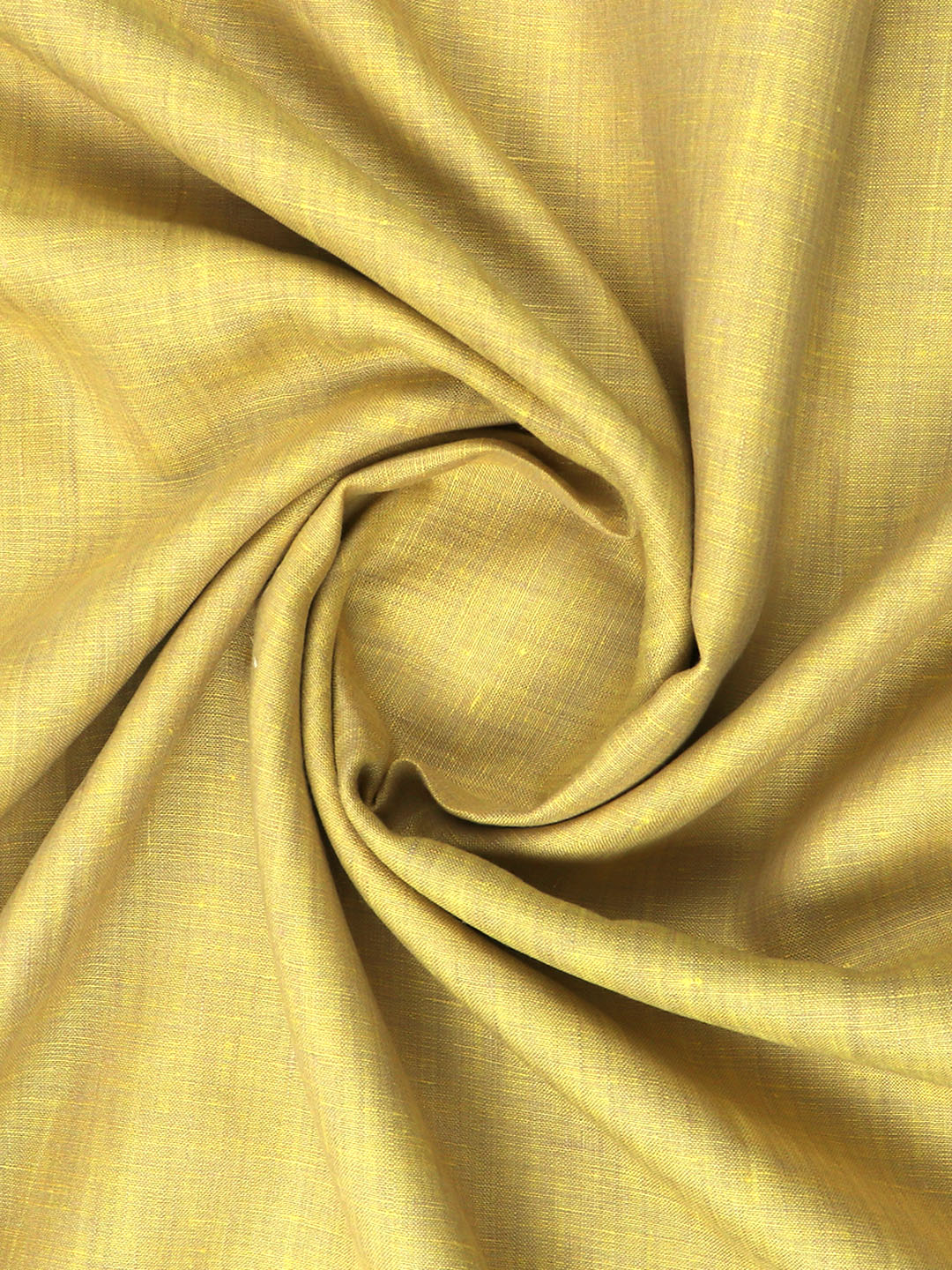 Pure Linen Colour Plain Shirt Fabric Brownish Yellow Irish 8080