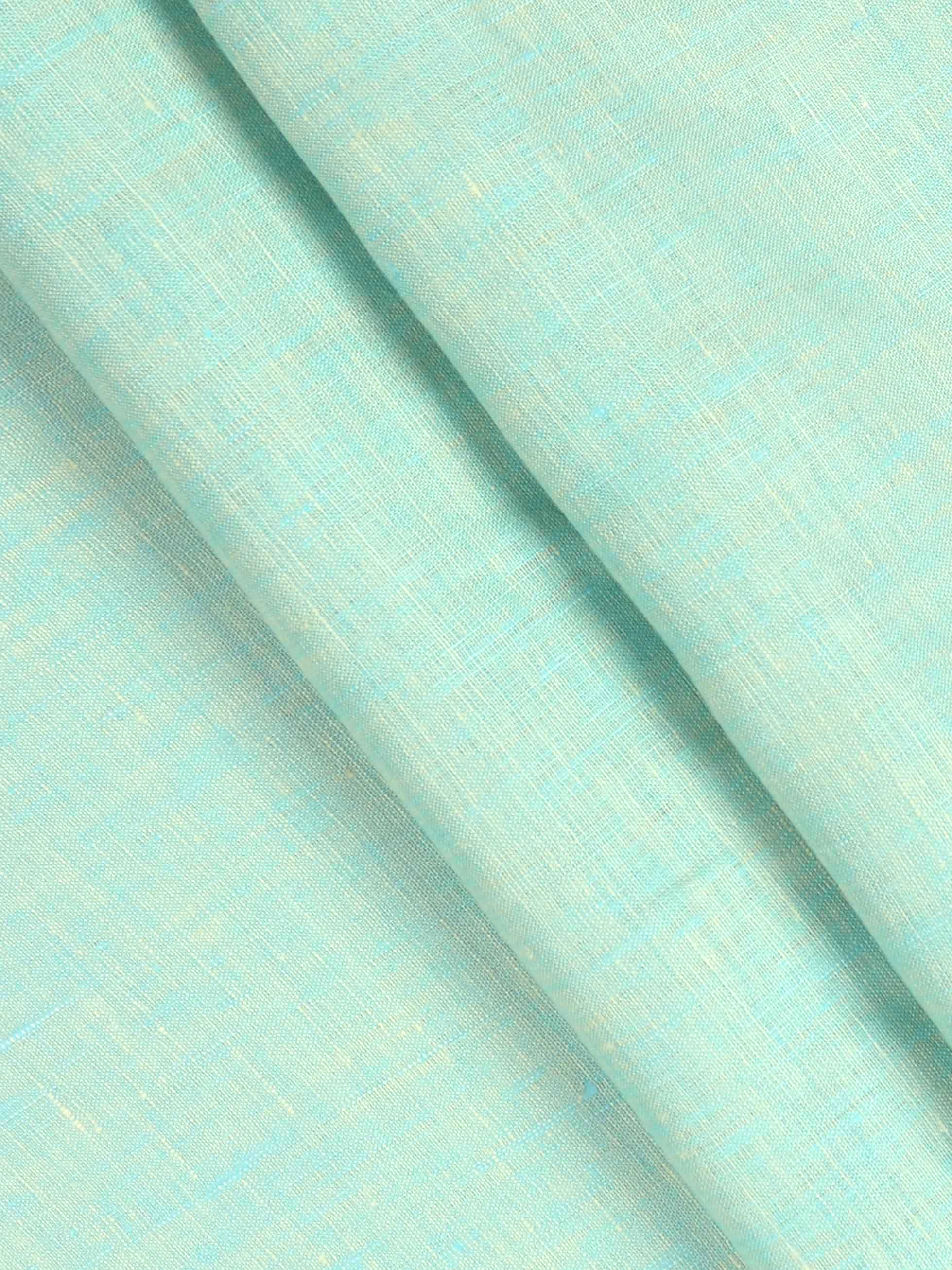 Pure Linen Colour Plain Shirt Fabric Blue Irish 8080-Pattern view