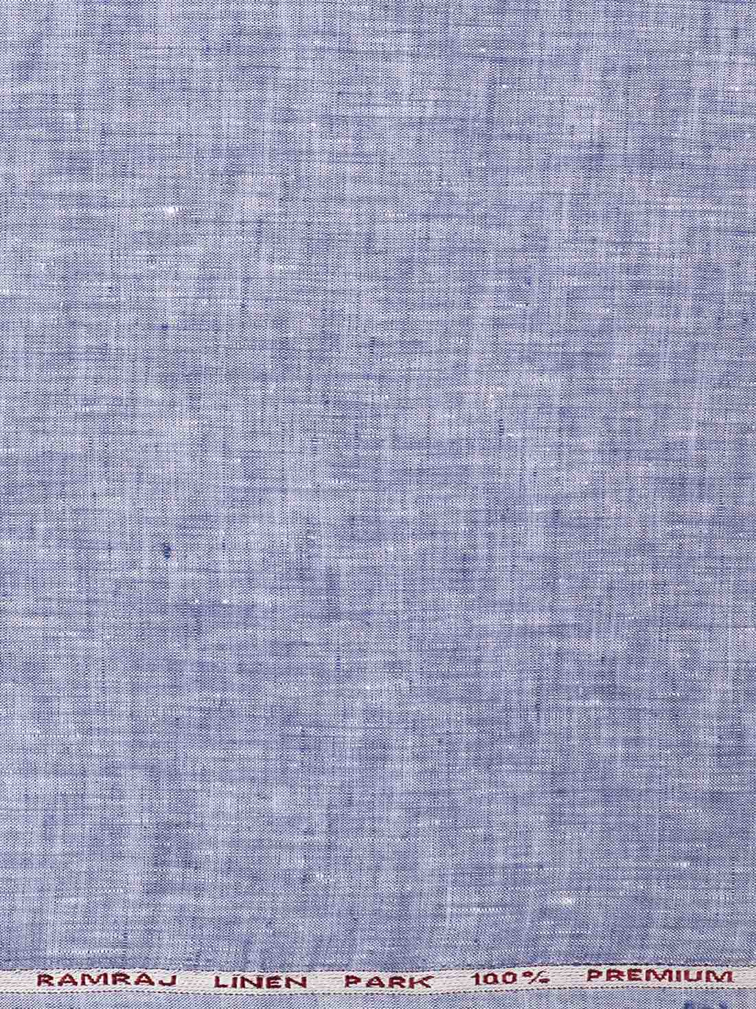 Pure Linen Colour Plain Shirt Fabric Lavender Irish 8080-Zoom view