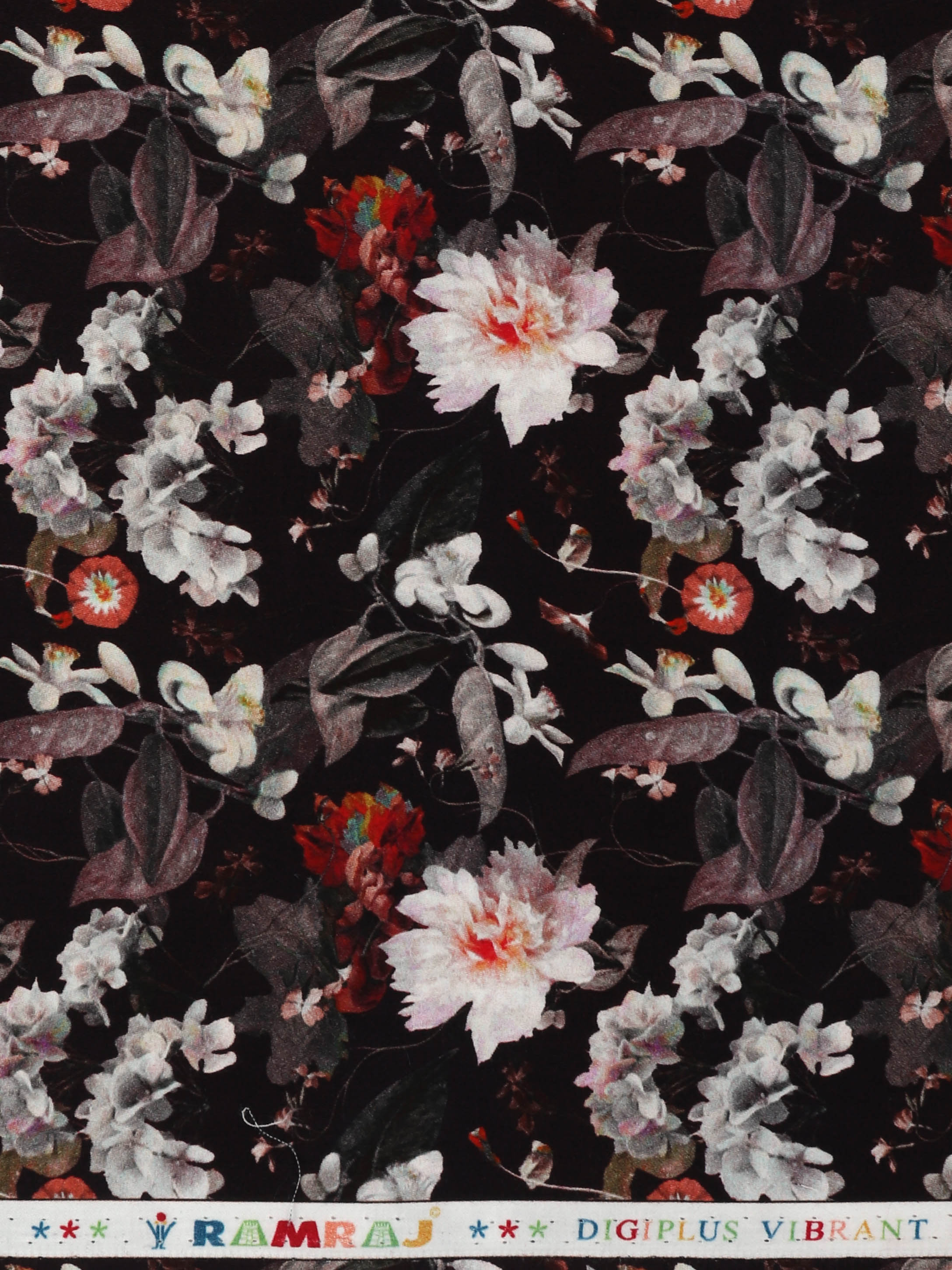 Men Cotton Blend Dark Purple Printed Shirt Fabric Savoy Print