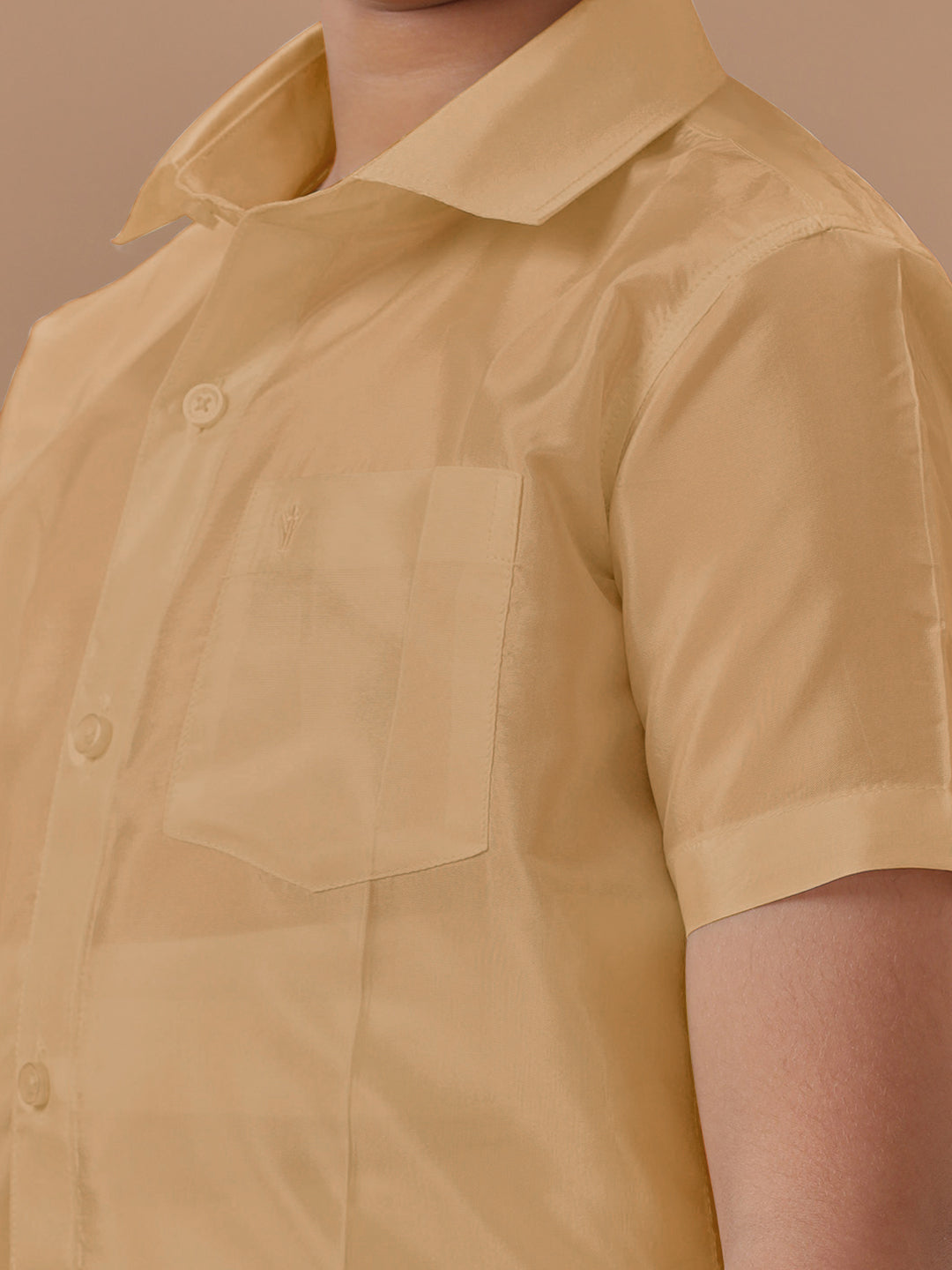 Boys Shirt & Dhoti Set Swayamvara Biscuit Sandal