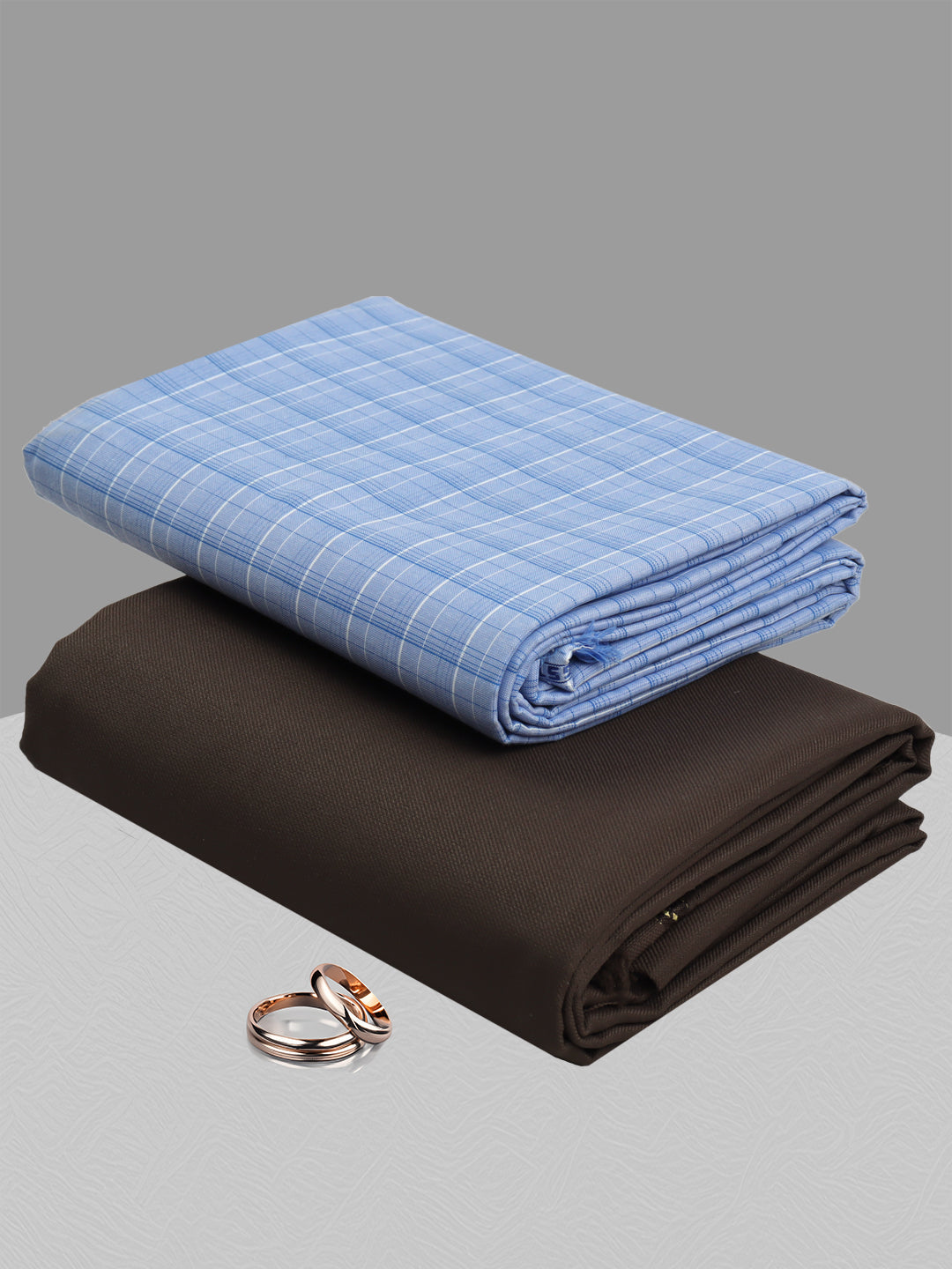 Cotton Blend Checked Shirting & Suiting Bit KK151