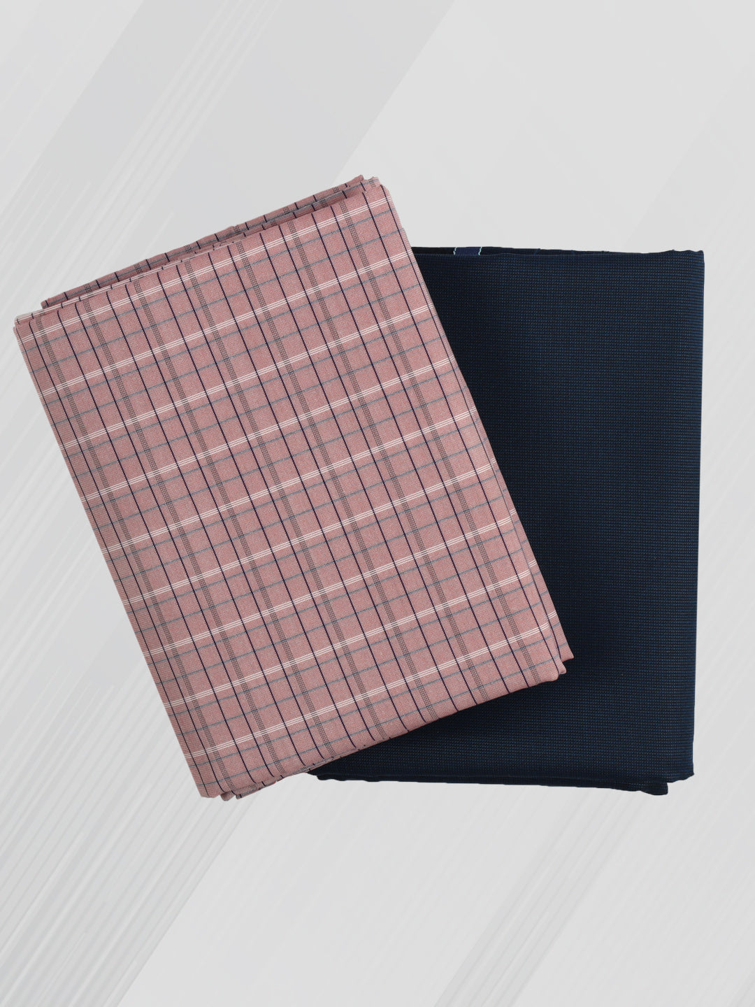 Cotton Blend Checked Shirting & Suiting Bit KK152