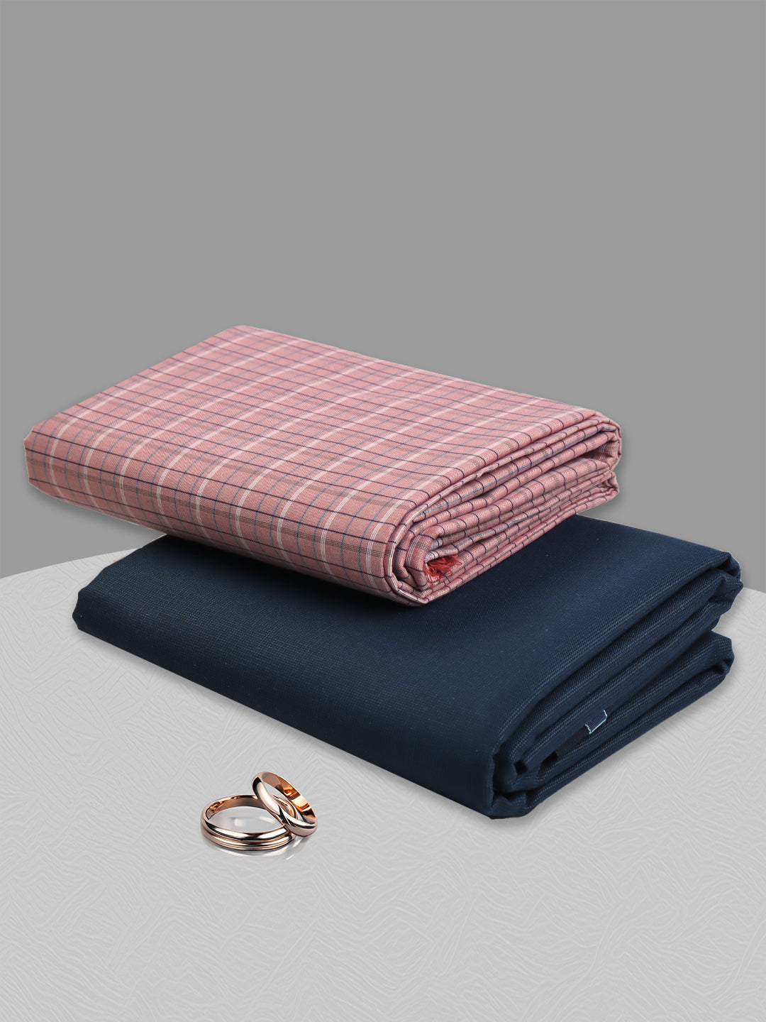 Cotton Blend Checked Shirting & Suiting Bit KK152