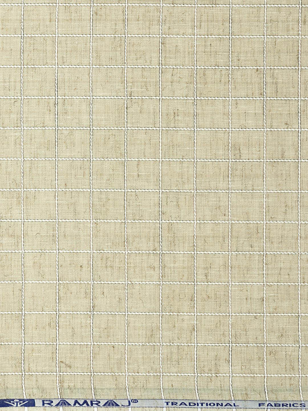 Cotton Rich Checked Sandal with White Shirt Fabric Galaxy Art