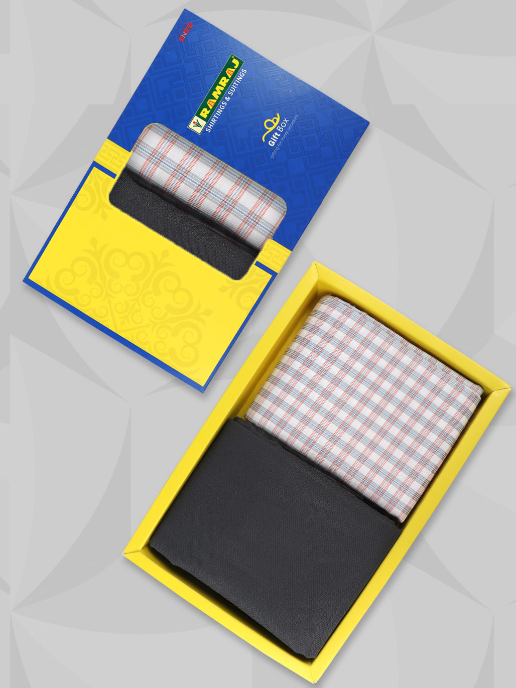 Cotton Blend Checked Shirting & Suiting Gift Box ME244