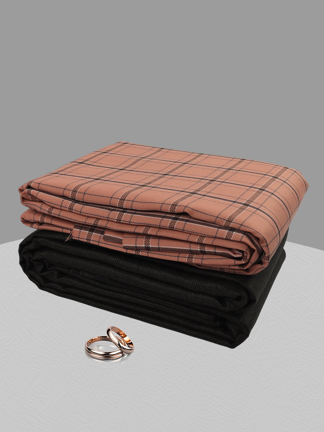 Men Cotton Blend Checked Shirting & Suiting Gift Box ME211