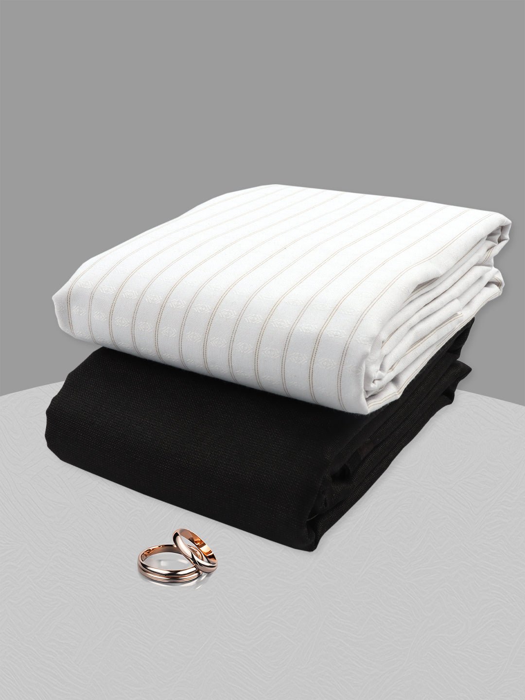 Cotton Blend Striped Shirting & Suiting Gift Box ME258