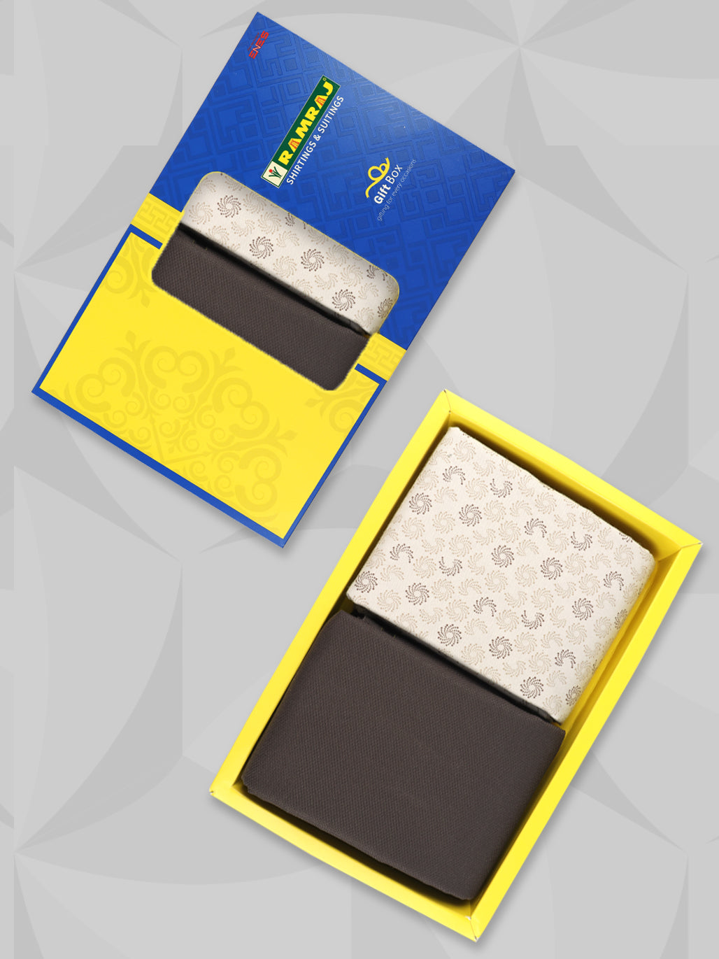 Cotton Blend Printed Shirting & Suiting Gift Box ME236