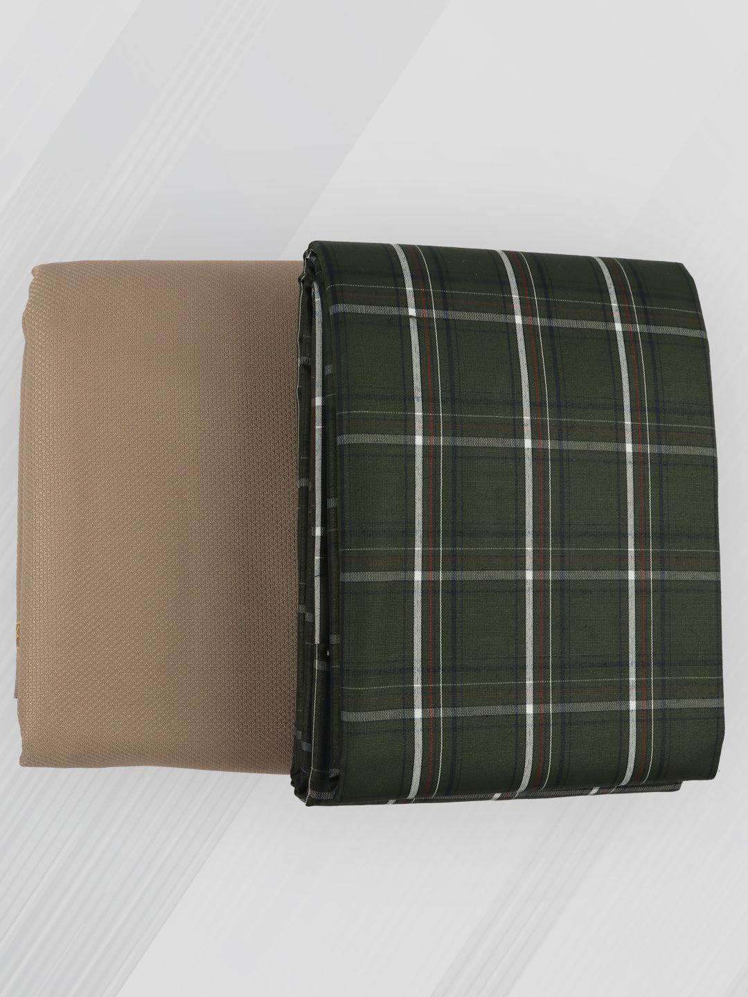 Men Cotton Blend Checked Shirting & Suiting Gift Box ME219