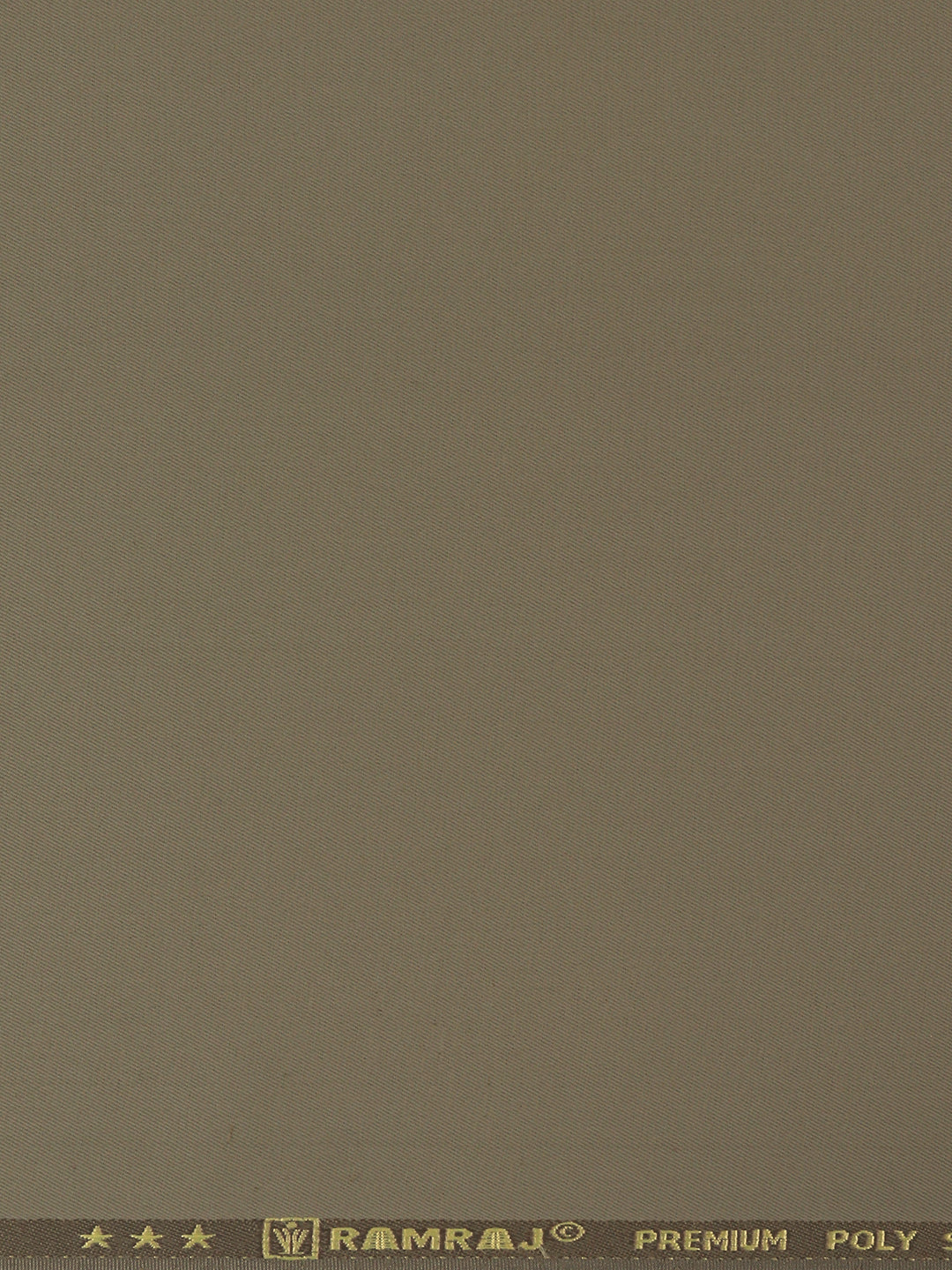 Poly Viscose Brown Plain Suiting Fabric Week Days
