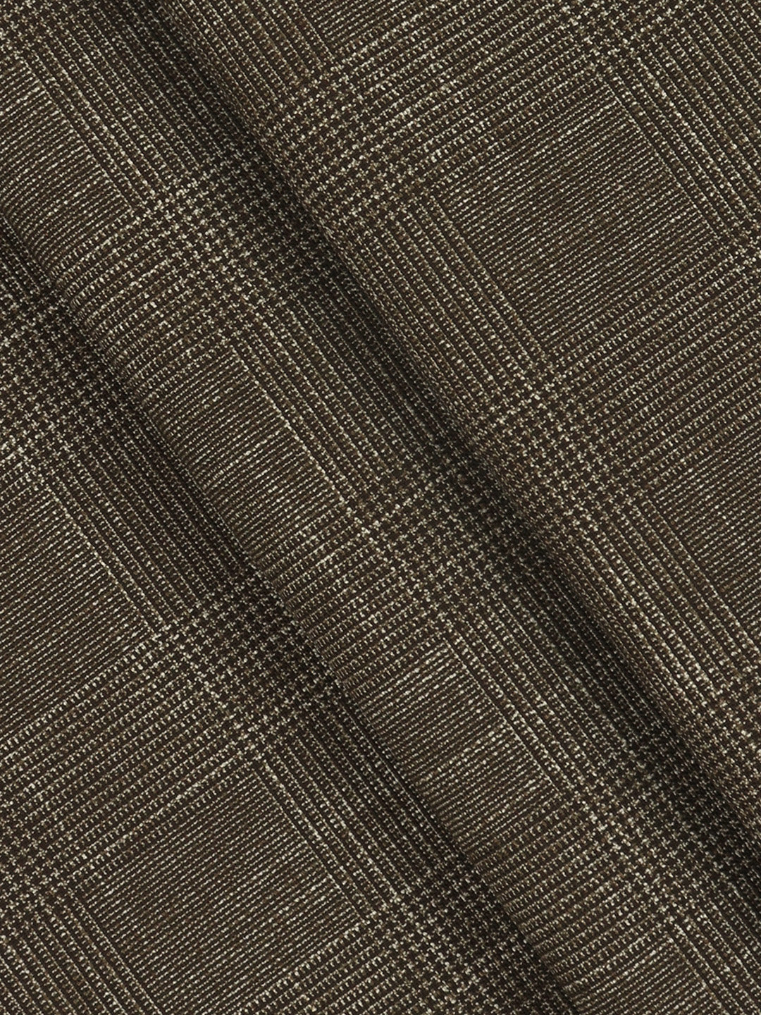 Premium Poly Viscose Blend Self Design Stretch Suiting Fabric Brown Delicious