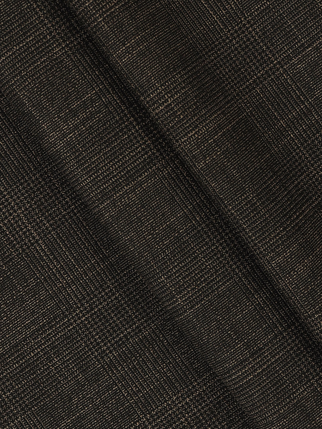 Premium Poly Viscose Blend Self Design Stretch Suiting Fabric Dark Brown Delicious