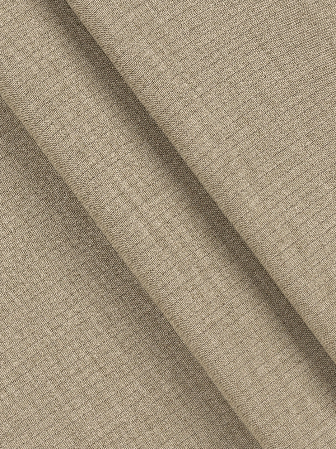 Poly Viscose Stretch Beige Striped Suiting Fabric Enable