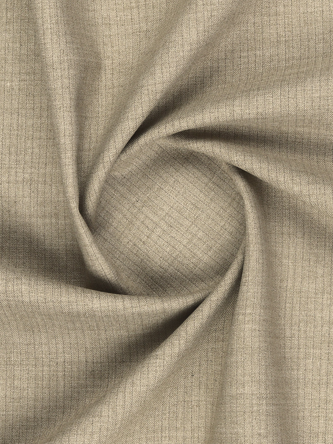Poly Viscose Stretch Beige Striped Suiting Fabric Enable