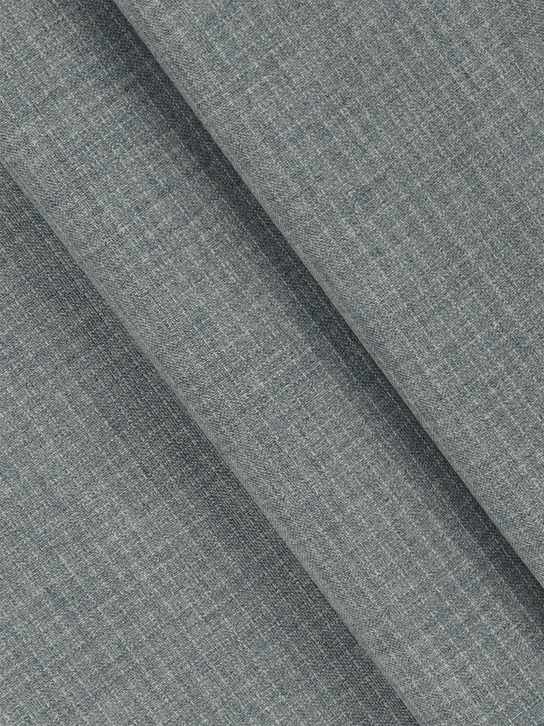 Poly Viscose Stretch Blusih Grey Checked Suiting Fabric Enable
