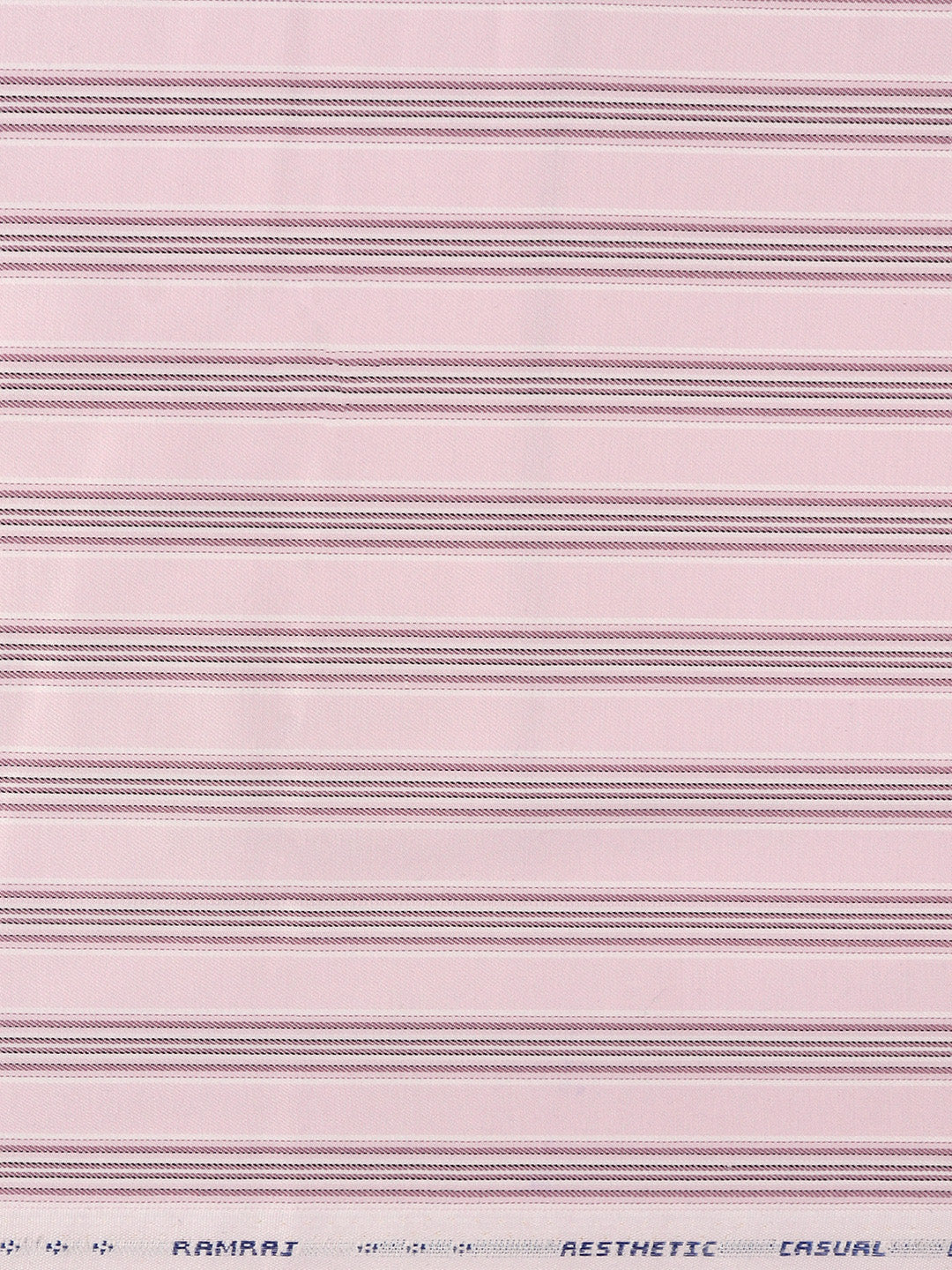 Men's Cotton Blend Striped Shirt Fabric Lavender High Style