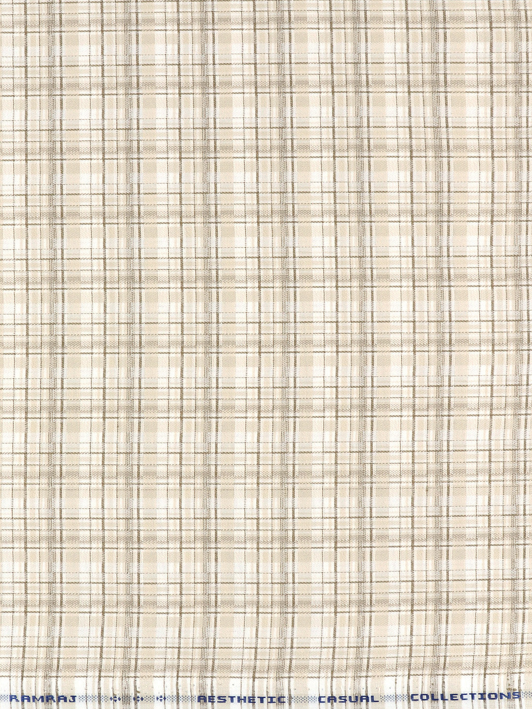 Men Cotton Rich Checked Green Shirt Fabric High Style