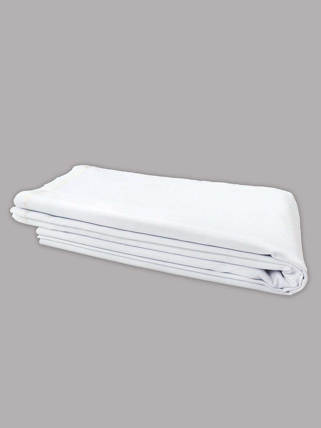 Cotton Plain Shirting & Suiting Set Uniform White Safari