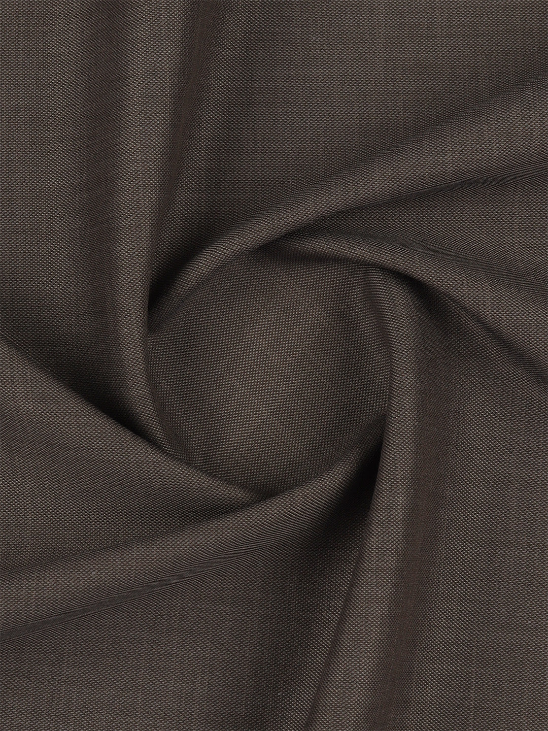 Poly Viscose Stretch Brown Plain Suiting Fabric Miracle