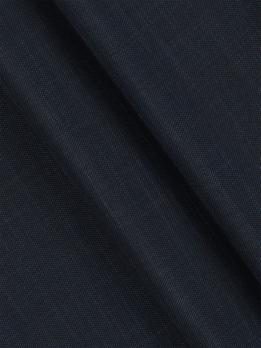 Poly Viscose Stretch Dark Blue Plain Suiting Fabric Miracle