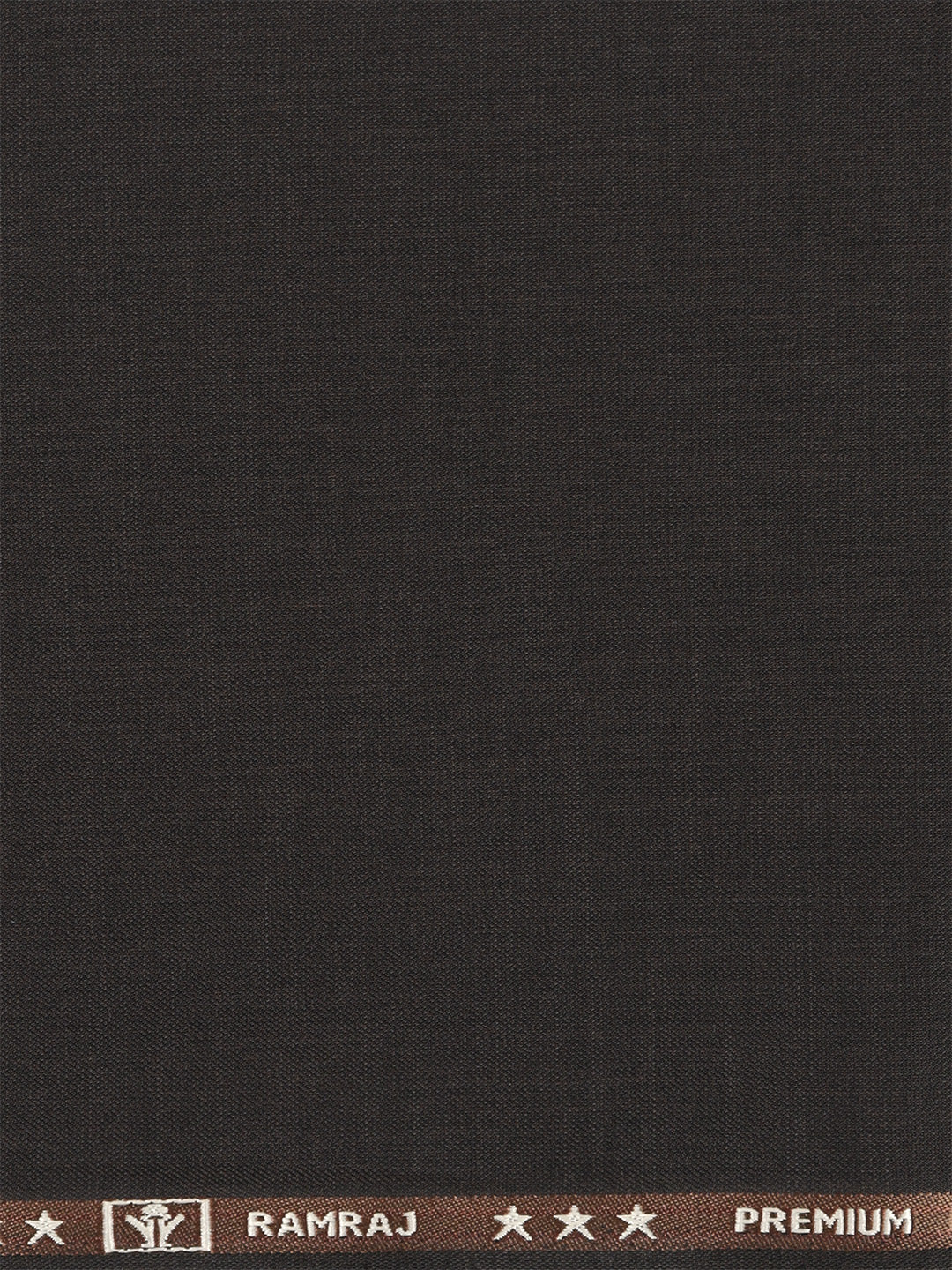 Poly Viscose Stretch Brown Plain Suiting Fabric Miracle