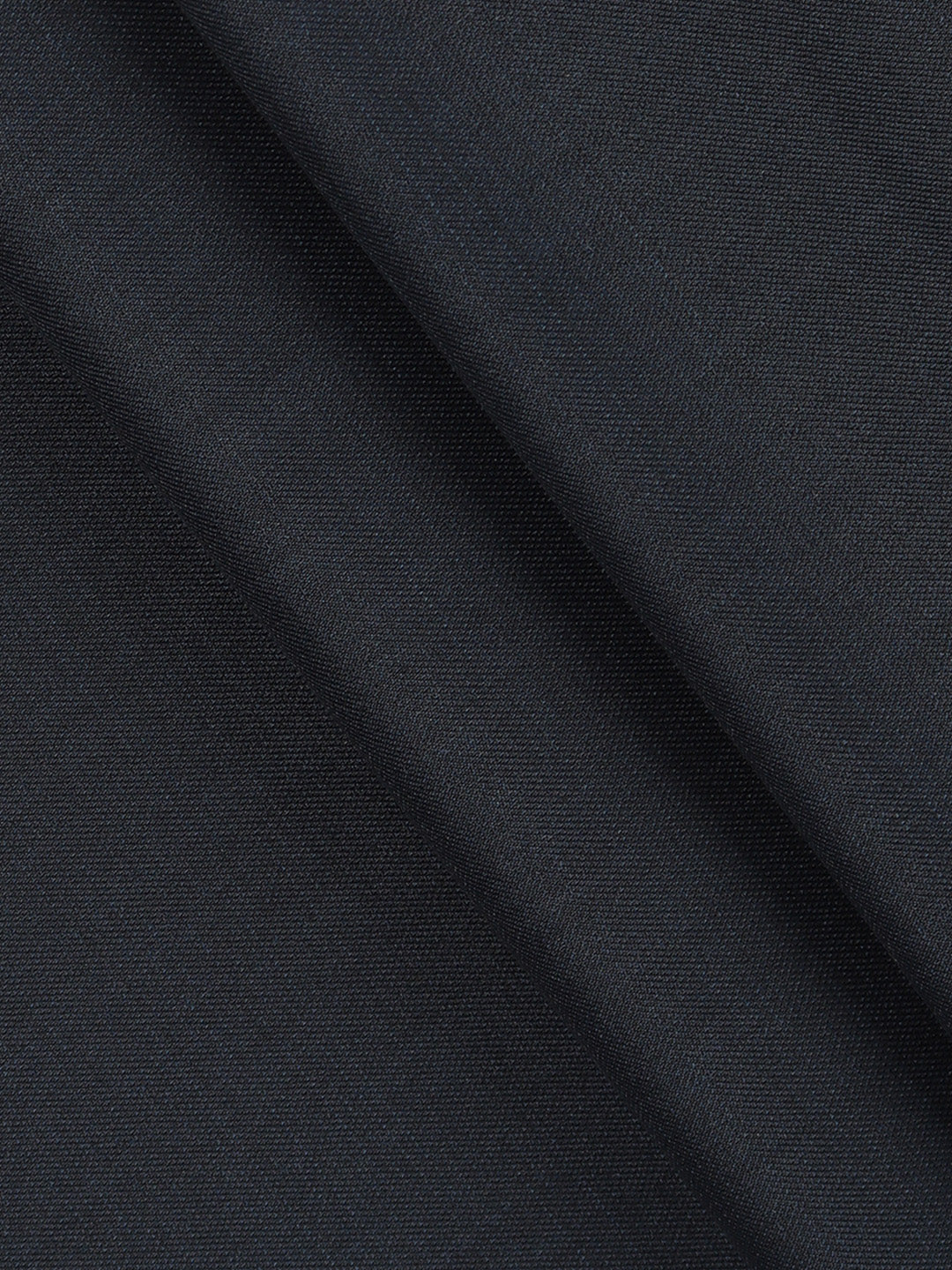 Poly Viscose Stretch Navy Blue Plain Suiting Fabric Miracle