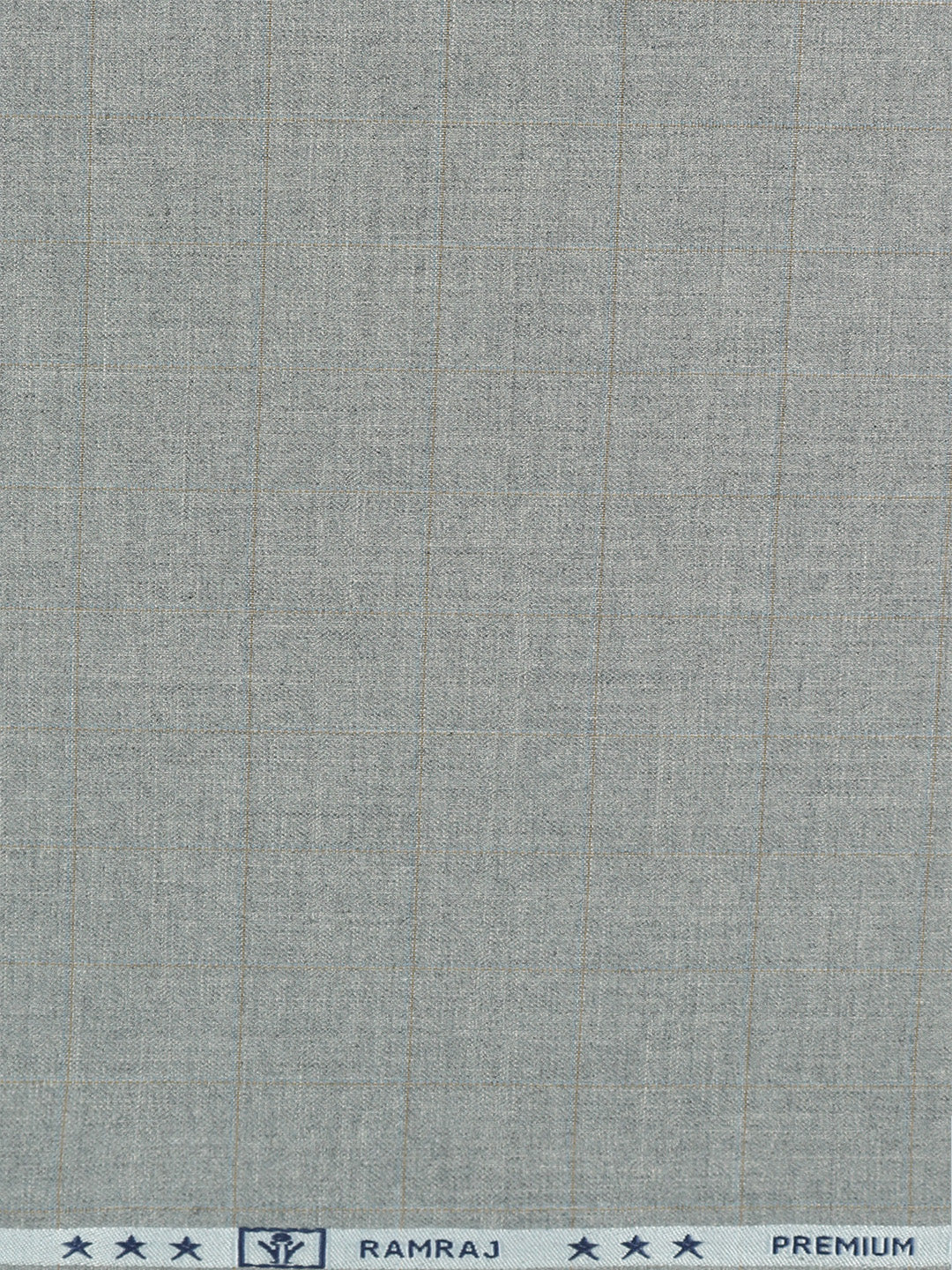 Poly Viscose Blend Checked Stretch Suiting Fabric Dark Grey Miracle
