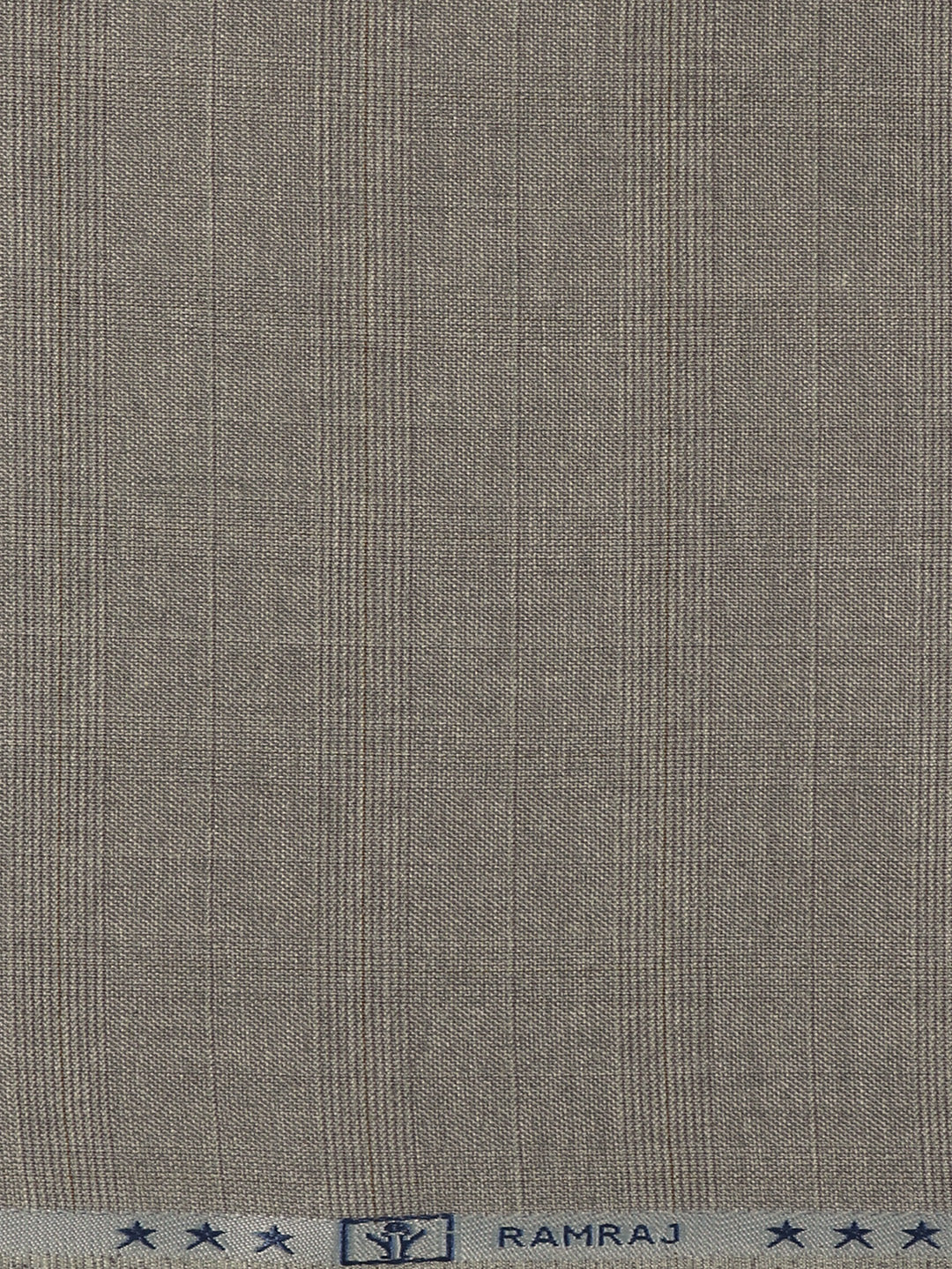 Poly Viscose Blend Self Design Stretch Suiting Fabric Light Grey Enable